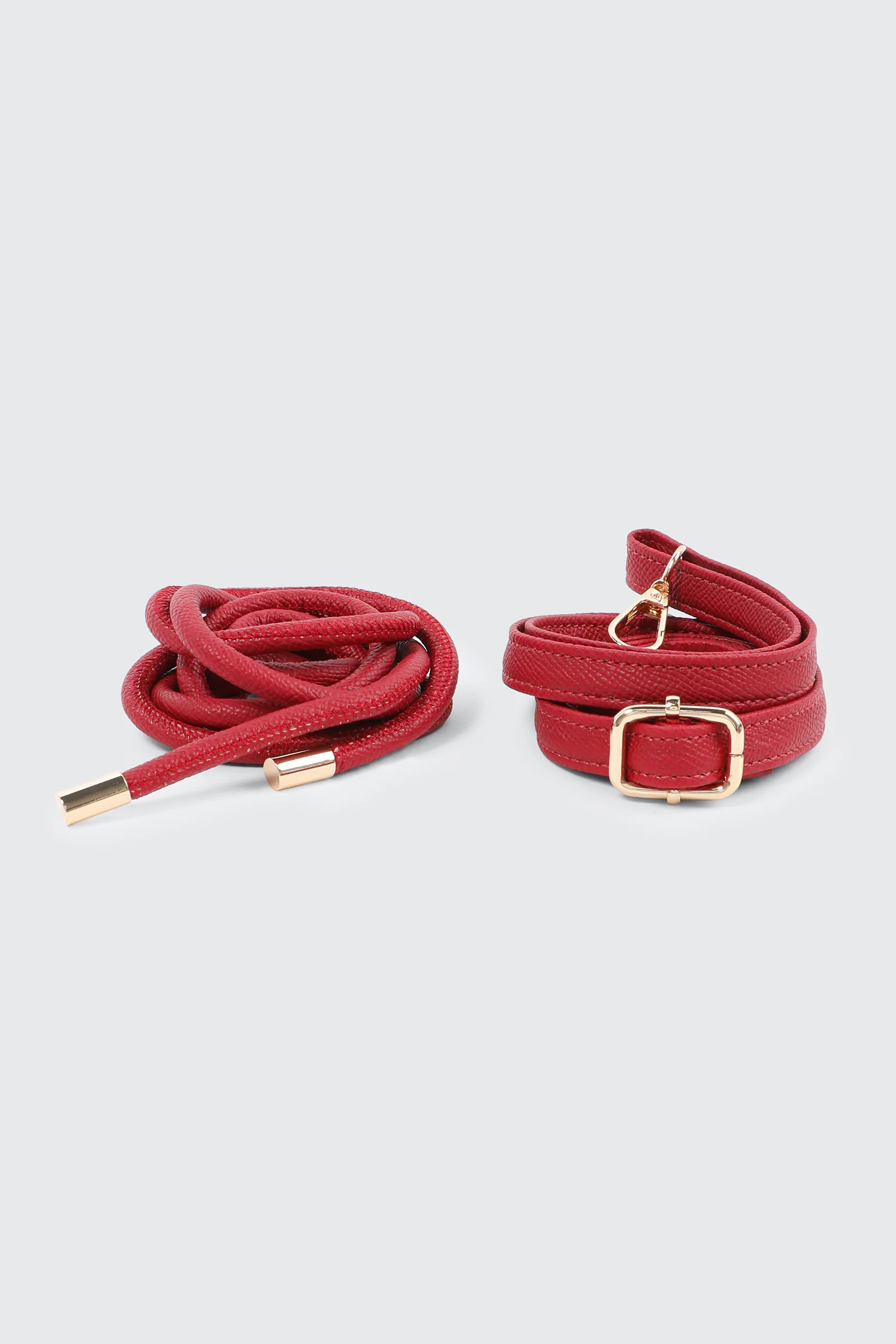 Knotted Handle Shoulder Bag with Crossbody Strap - Image 5