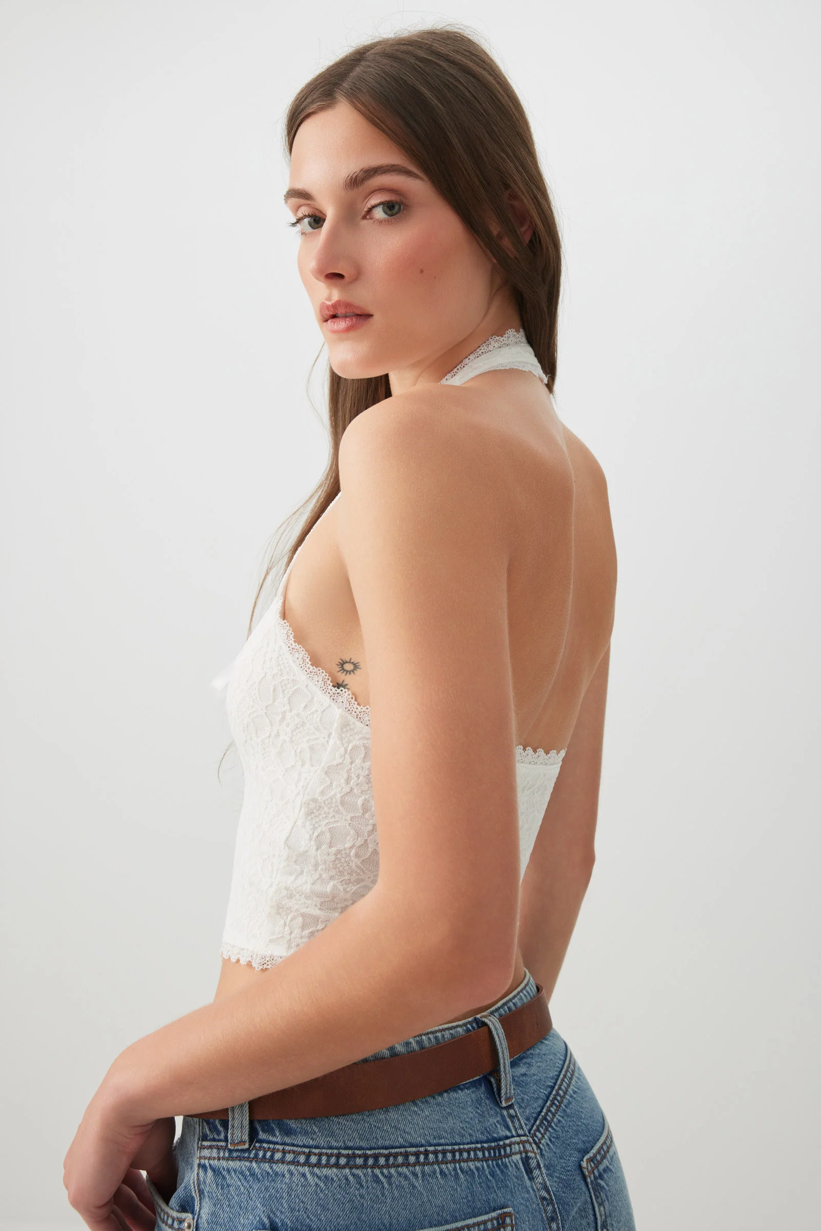 Lace Halter Tank Top - Image 4