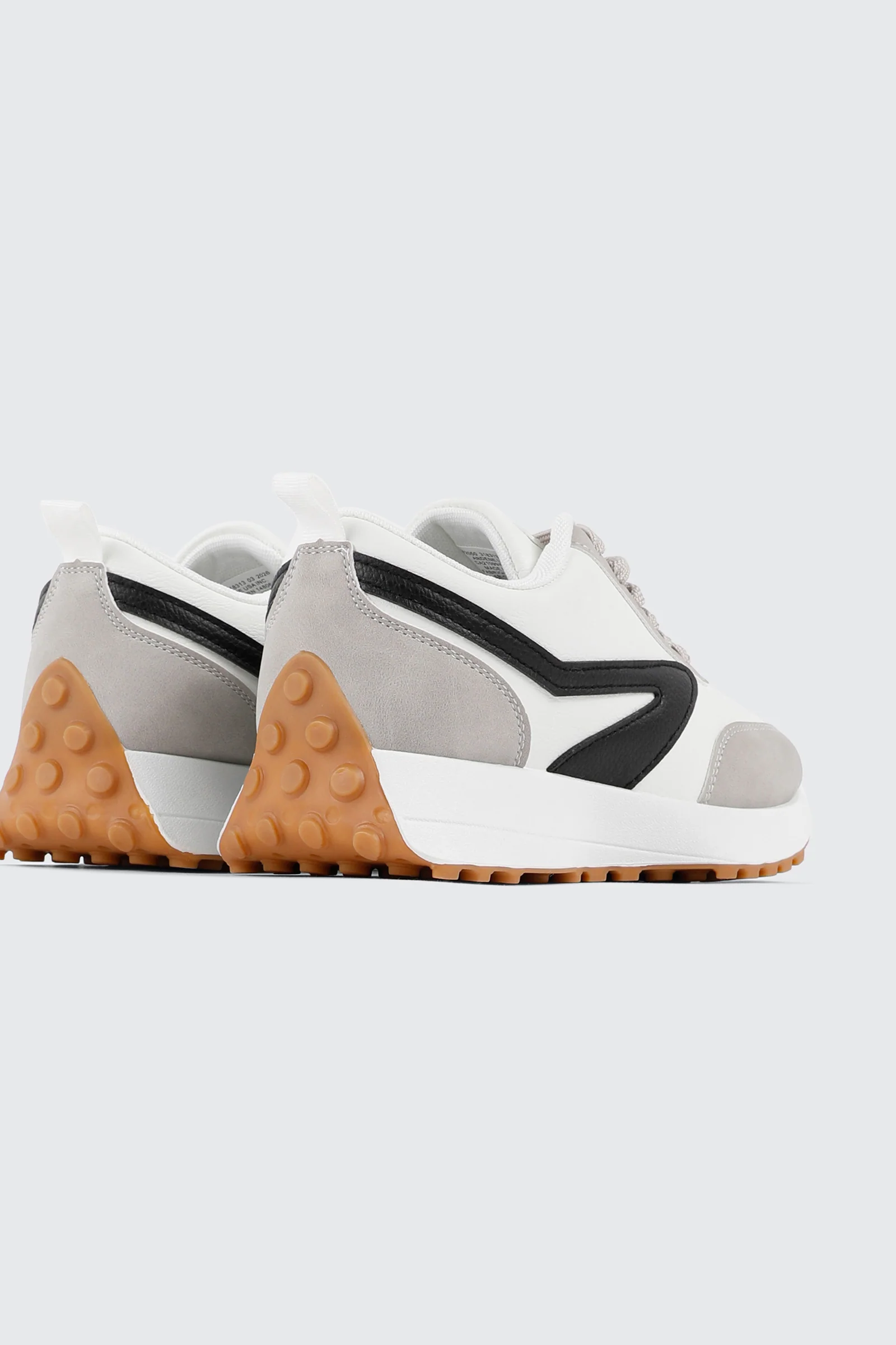Lace Up Sneakers with Contrast Trim - Image 3