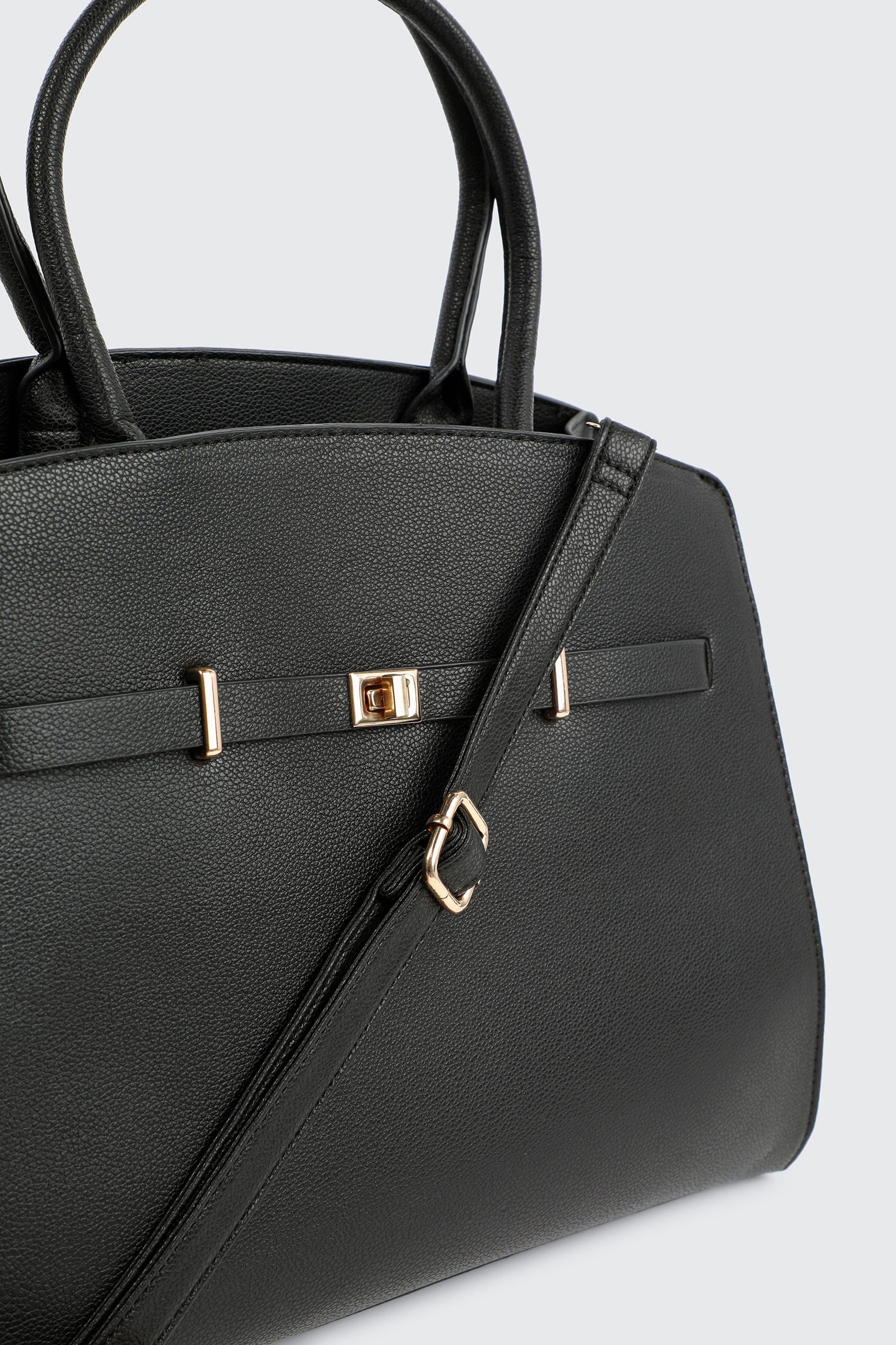 Large Faux Leather Tote Bag - Image 4