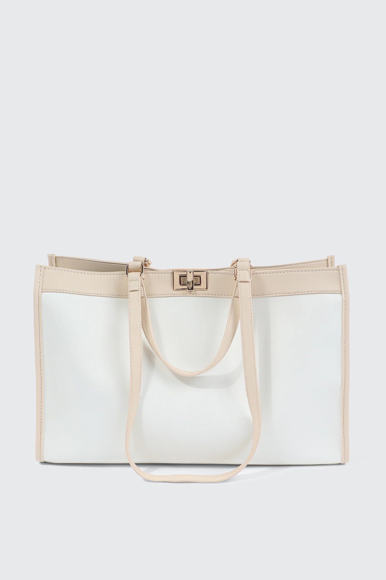 Large Faux Leather Tote Bag