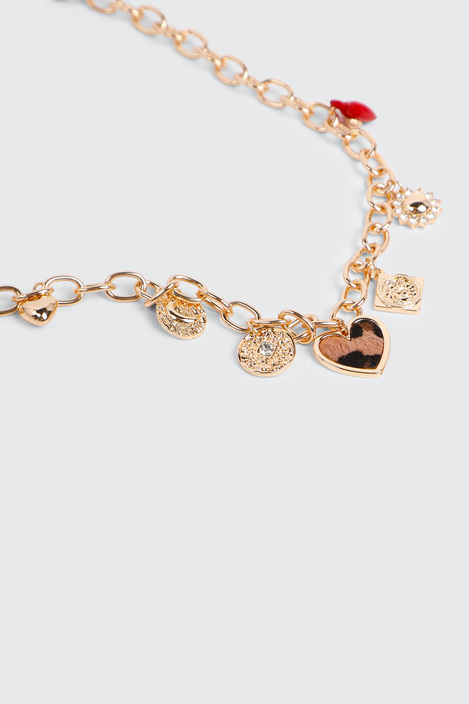 Leopard Heart Charm Necklace - Image 2