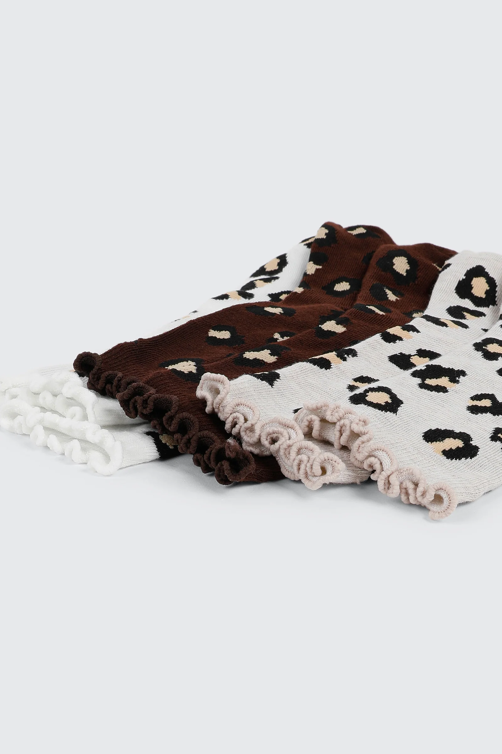 Leopard Print Crew Socks - Image 2