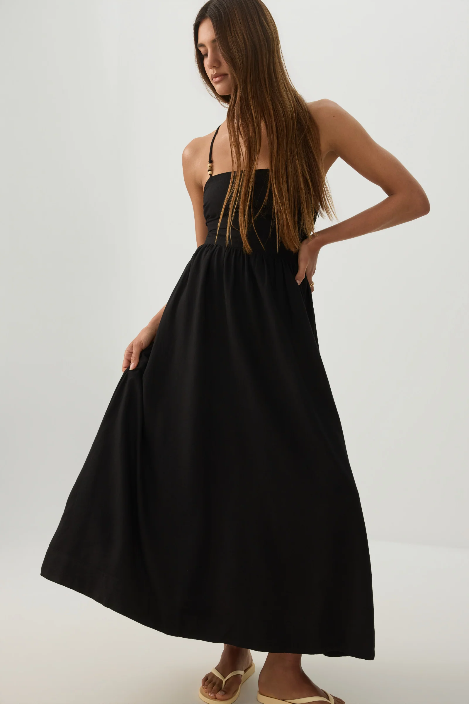 Linen Midi Dress