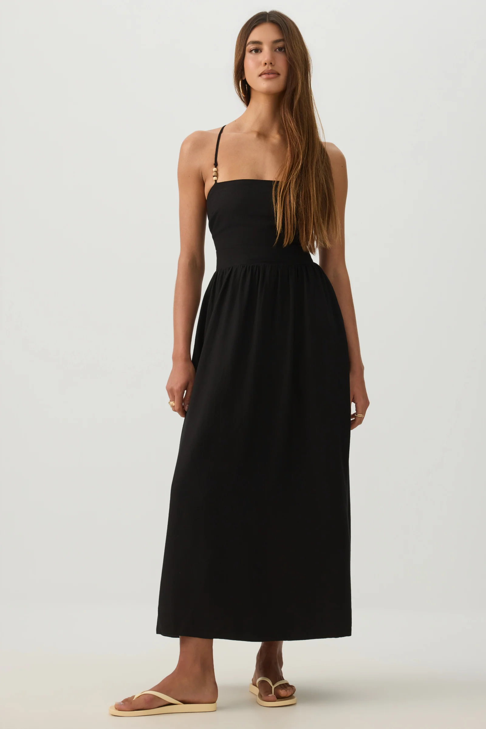 Linen Midi Dress - Image 2