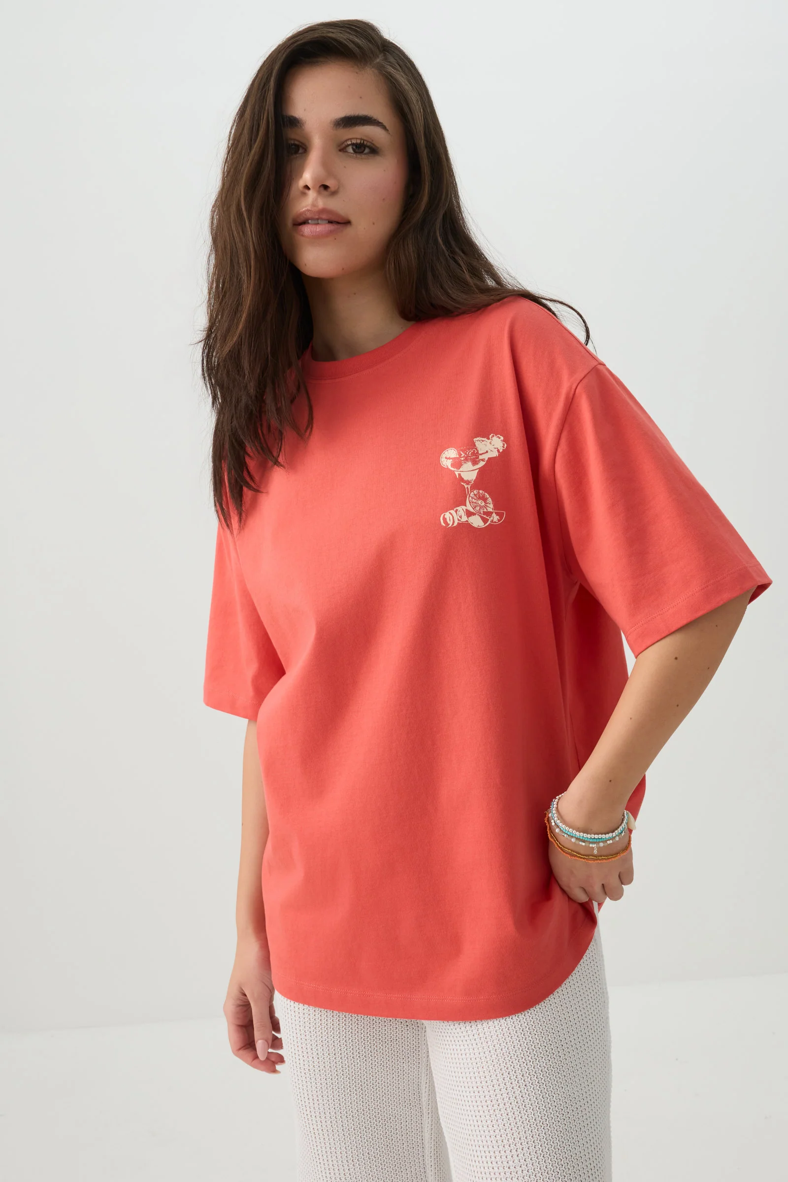 Long Oversized Graphic T-Shirt - Image 2