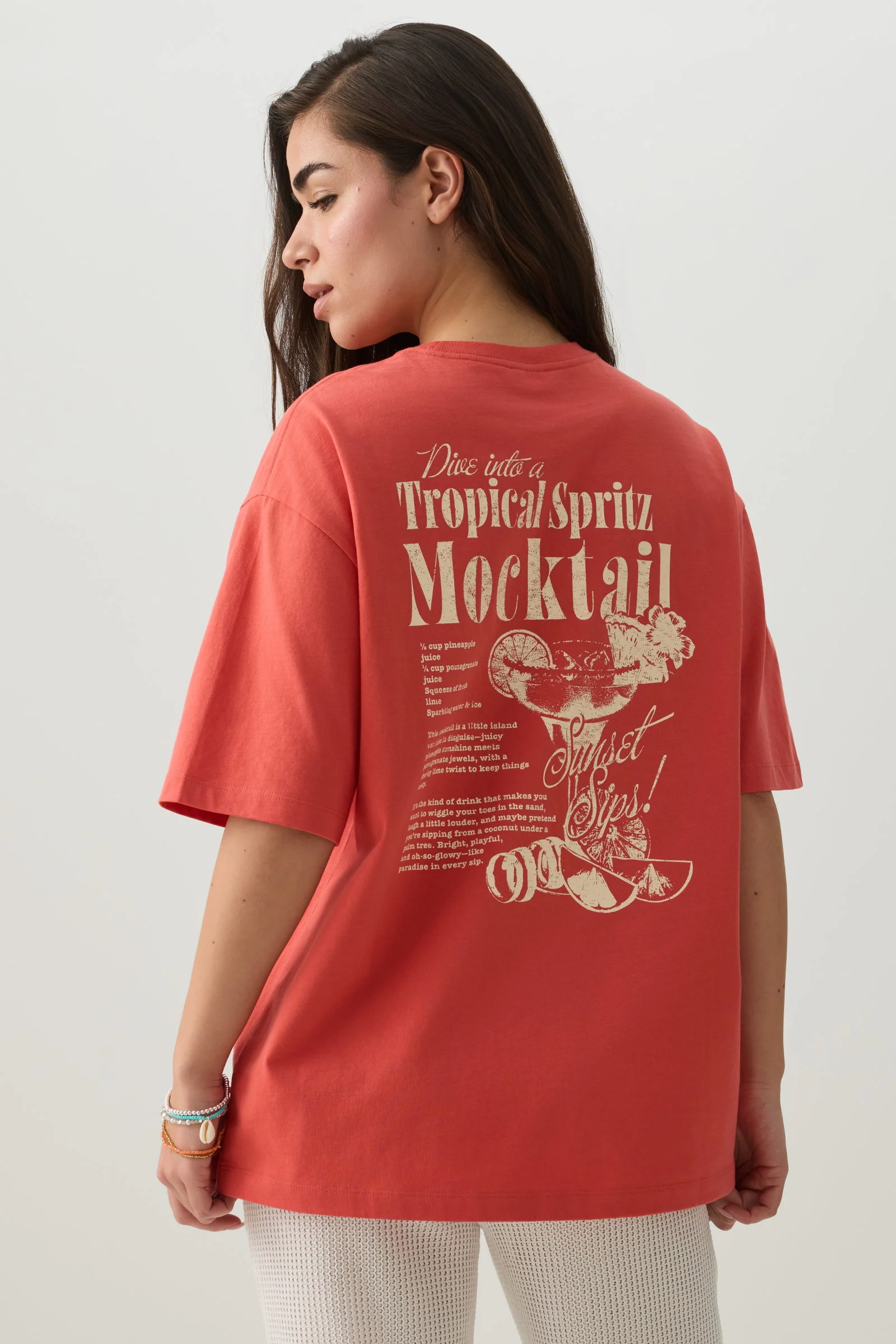 Long Oversized Graphic T-Shirt - Image 4