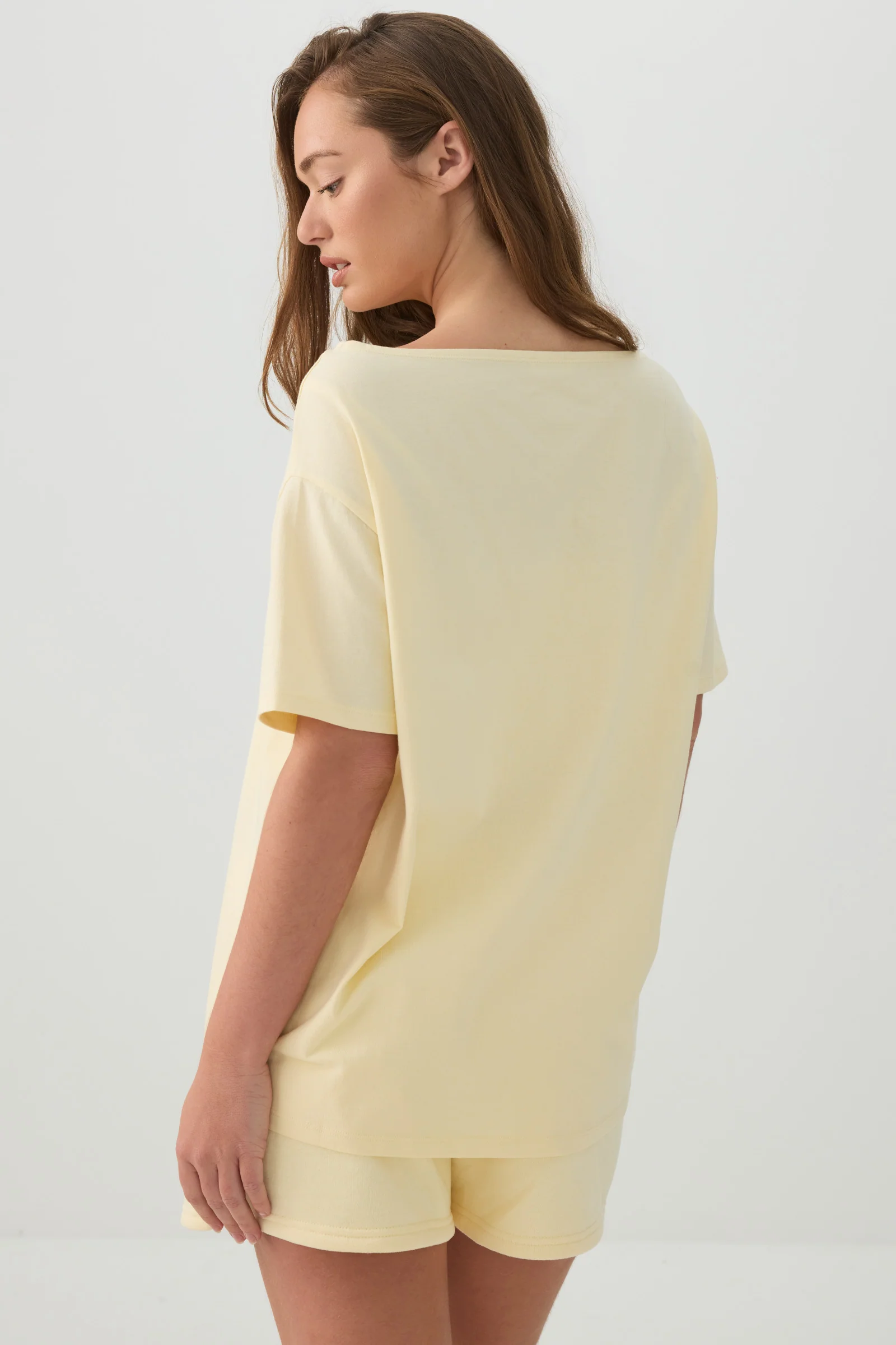 Long Oversized Off Shoulder Graphic T-shirt - Image 4