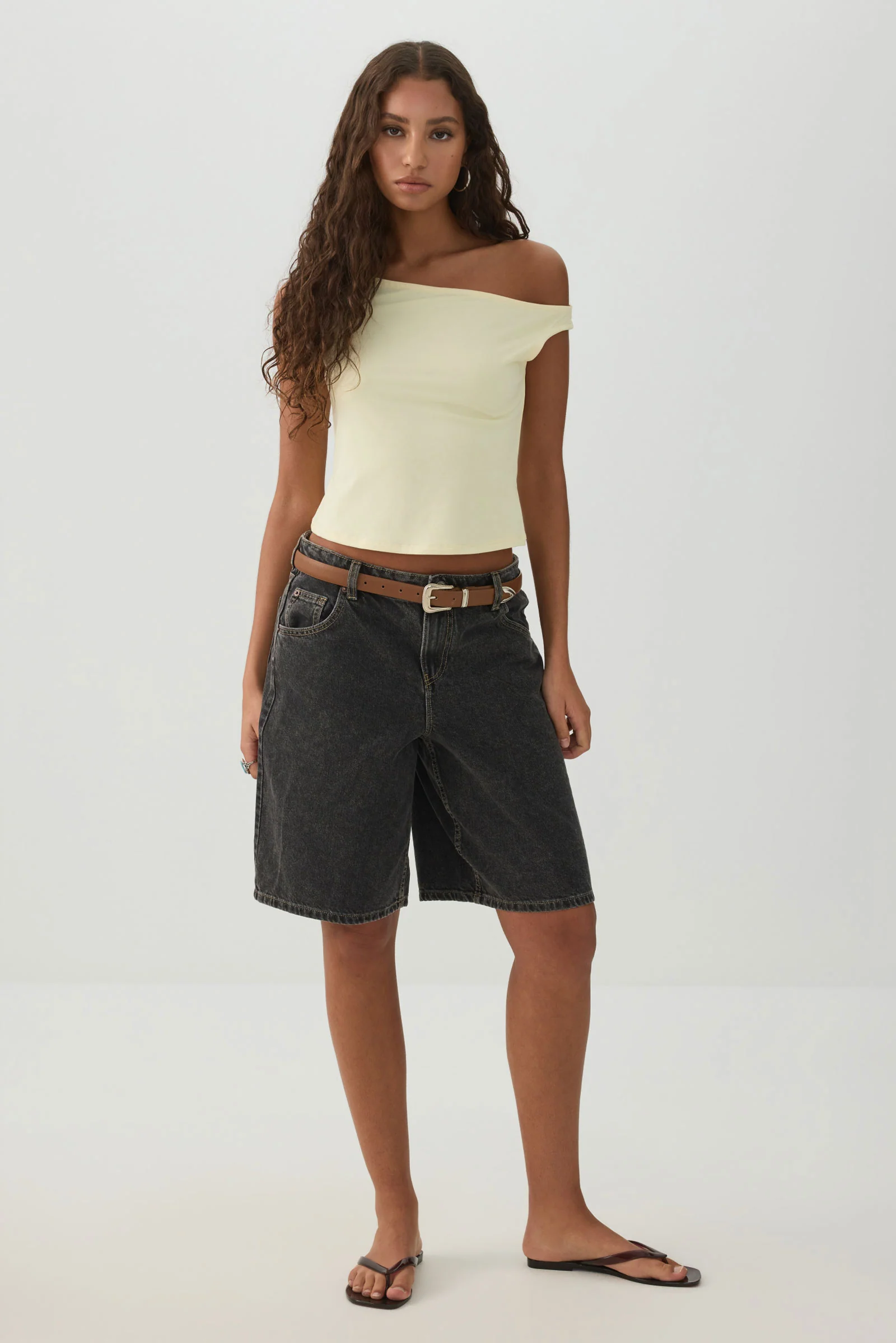Low Rise Denim Jorts