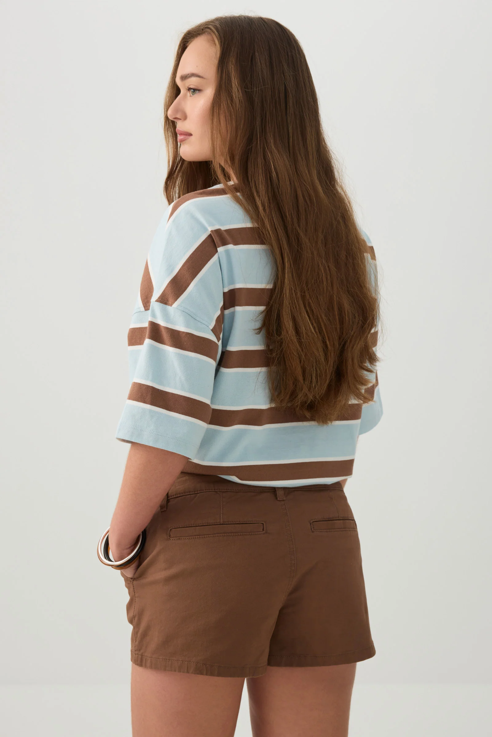 Low Rise Stretch Twill Shorts - Image 4