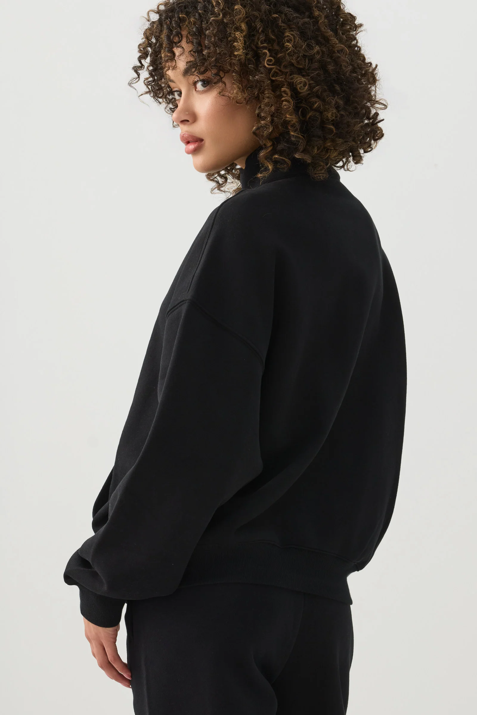 MADESOFT™ Fleece Oversized Half Zip Sweatshirt - Image 4