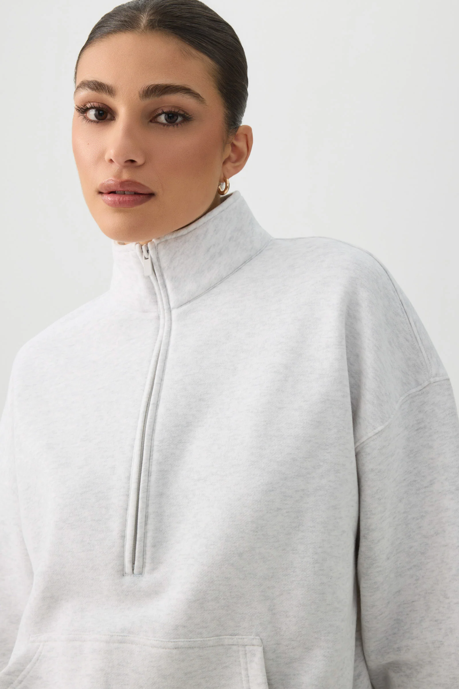 MADESOFT™ Fleece Oversized Half Zip Sweatshirt