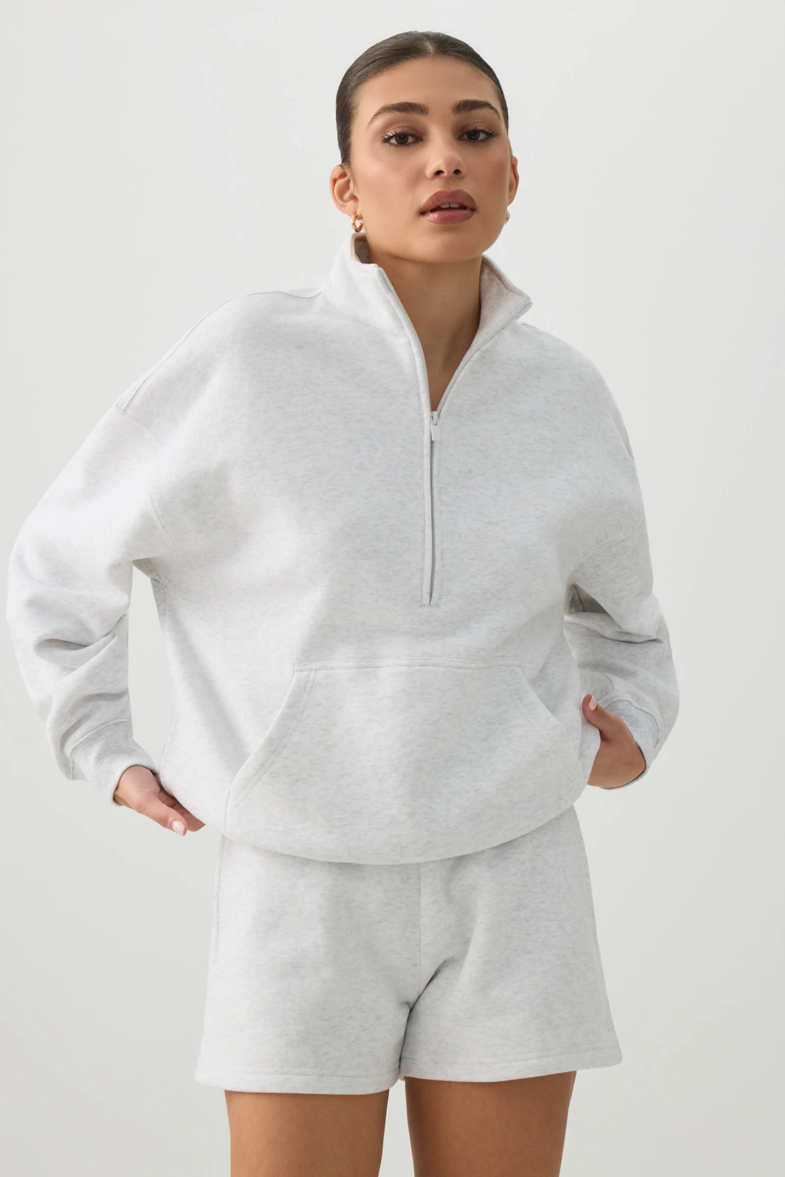 MADESOFT™ Fleece Oversized Half Zip Sweatshirt - Image 4