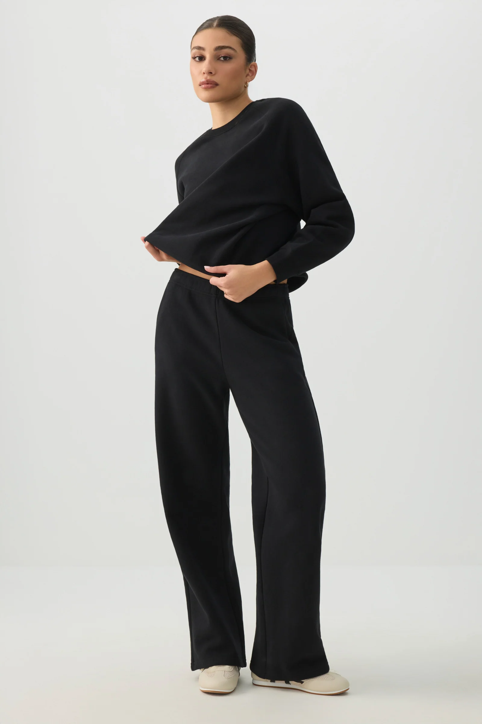 MADESOFT™ Fleece Raglan Crew Neck Sweatshirt - Image 2