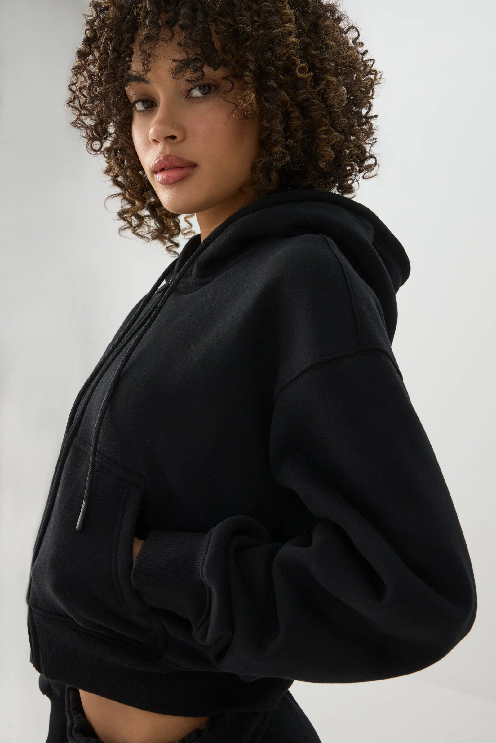 MADESOFT™ Fleece Short Zip Up Hoodie - Image 3