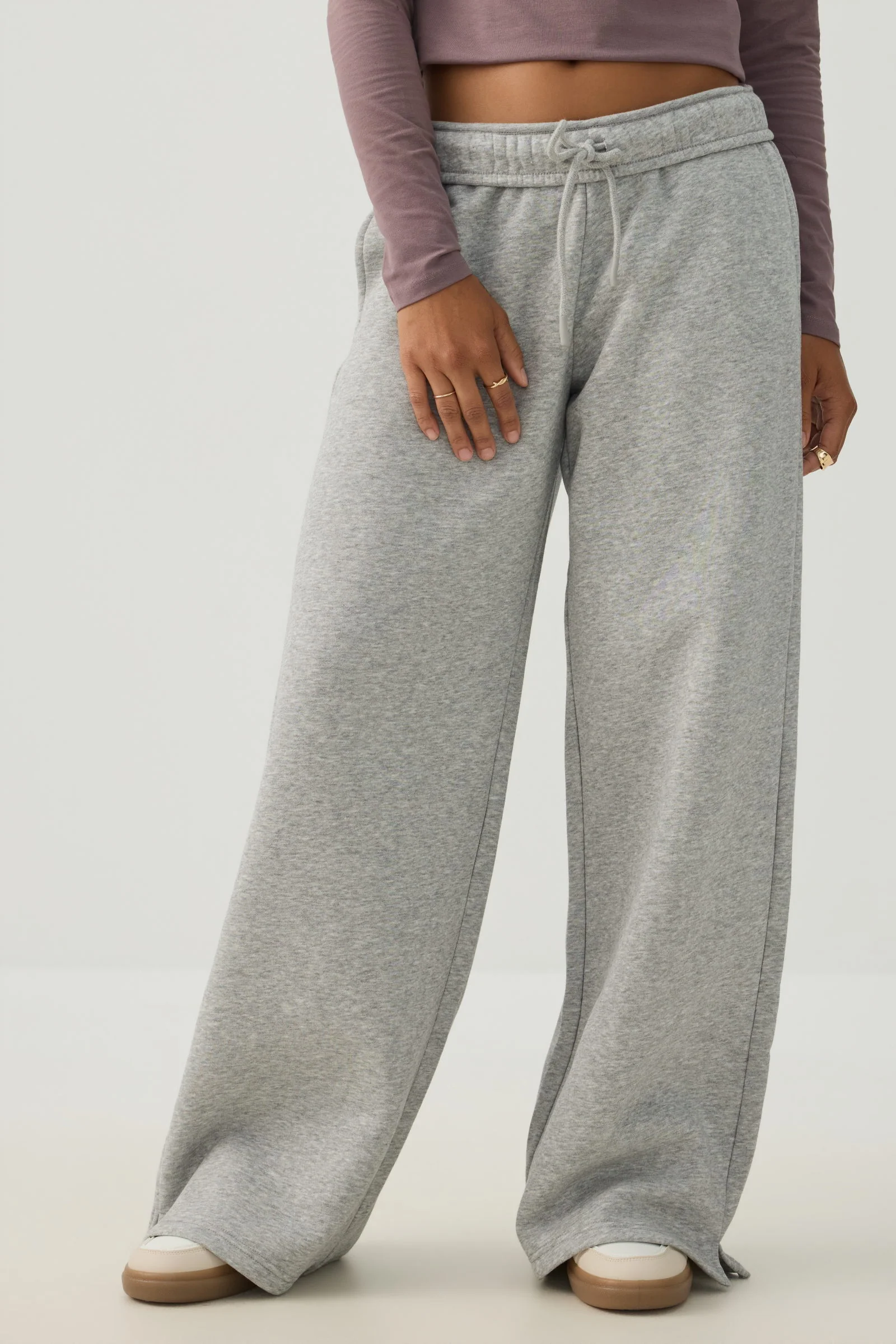 MADESOFT™ Fleece Wide Leg Sweatpants - Image 2