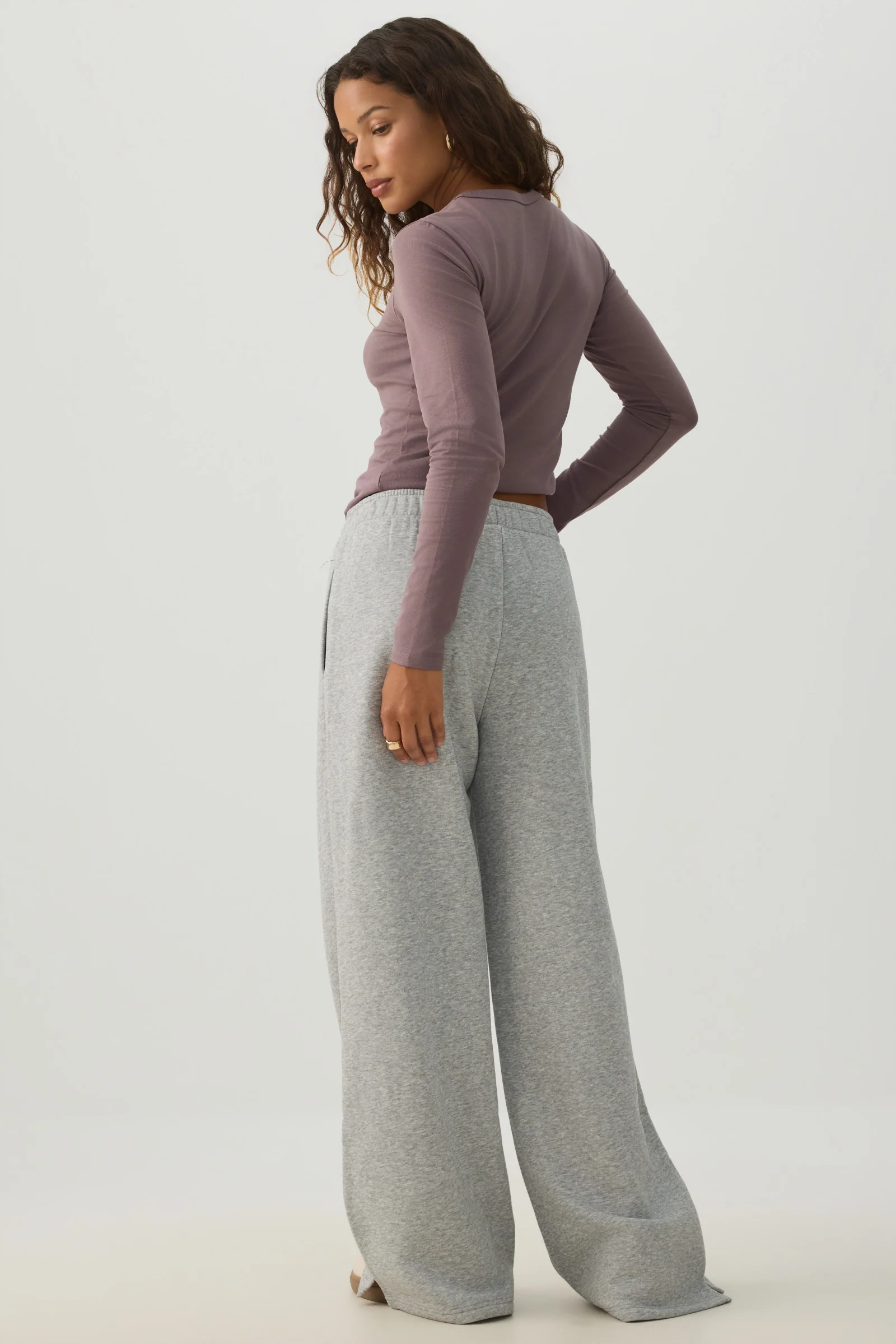 MADESOFT™ Fleece Wide Leg Sweatpants - Image 4