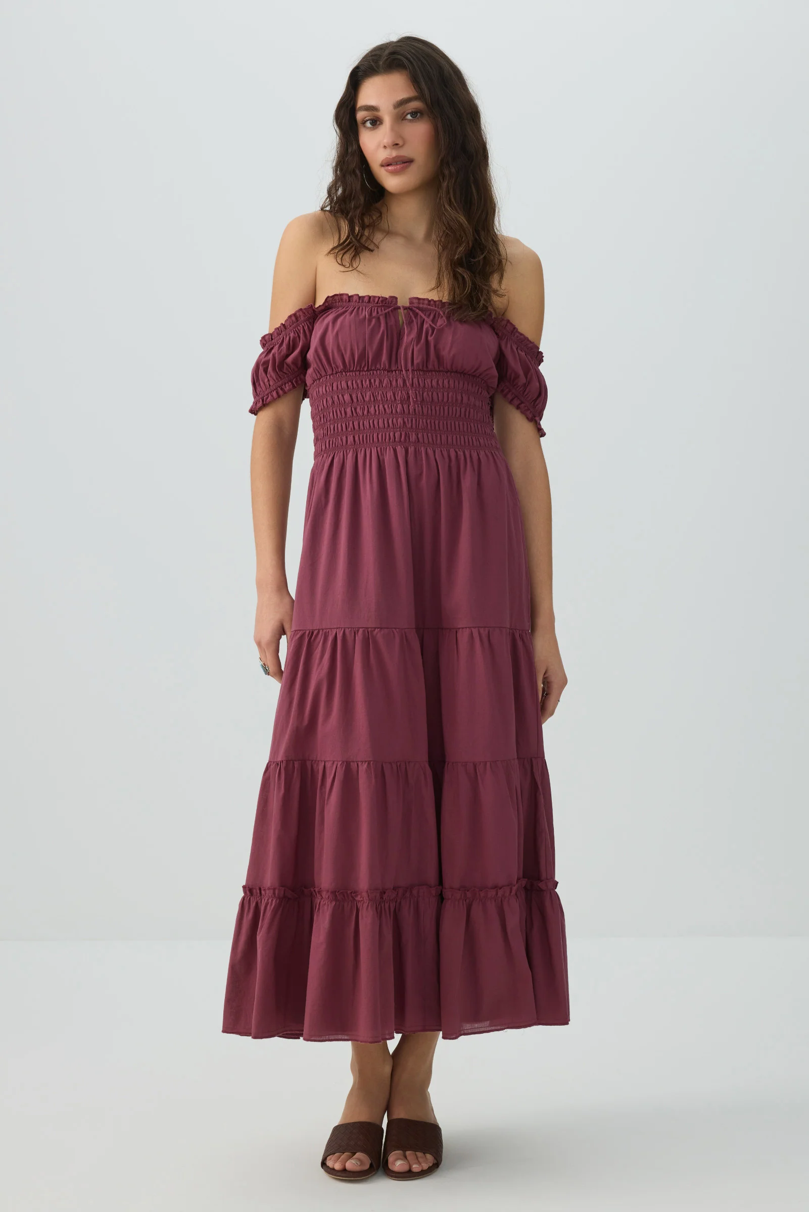 Maxi Milkmaid Dress - Image 2