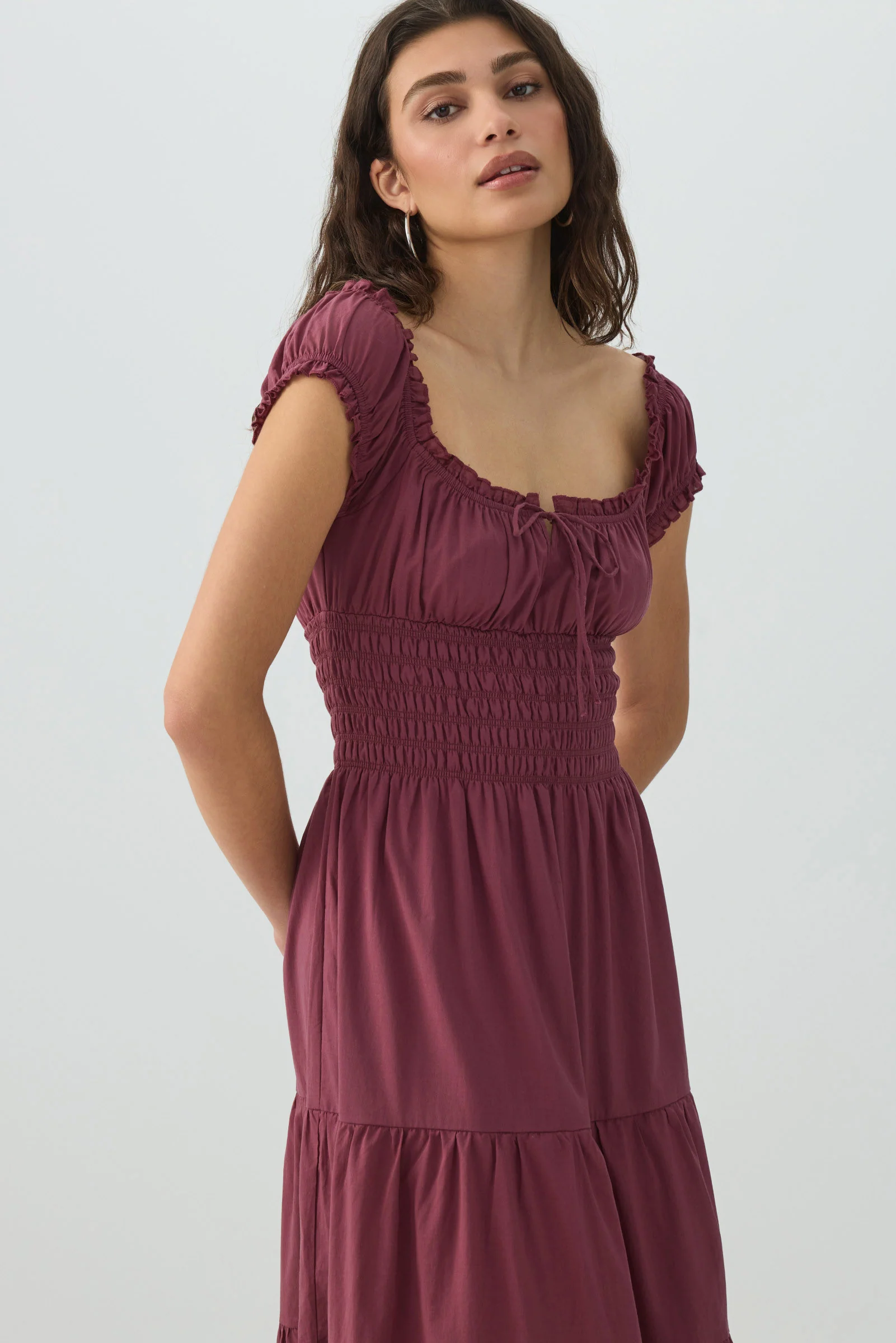 Maxi Milkmaid Dress - Image 3