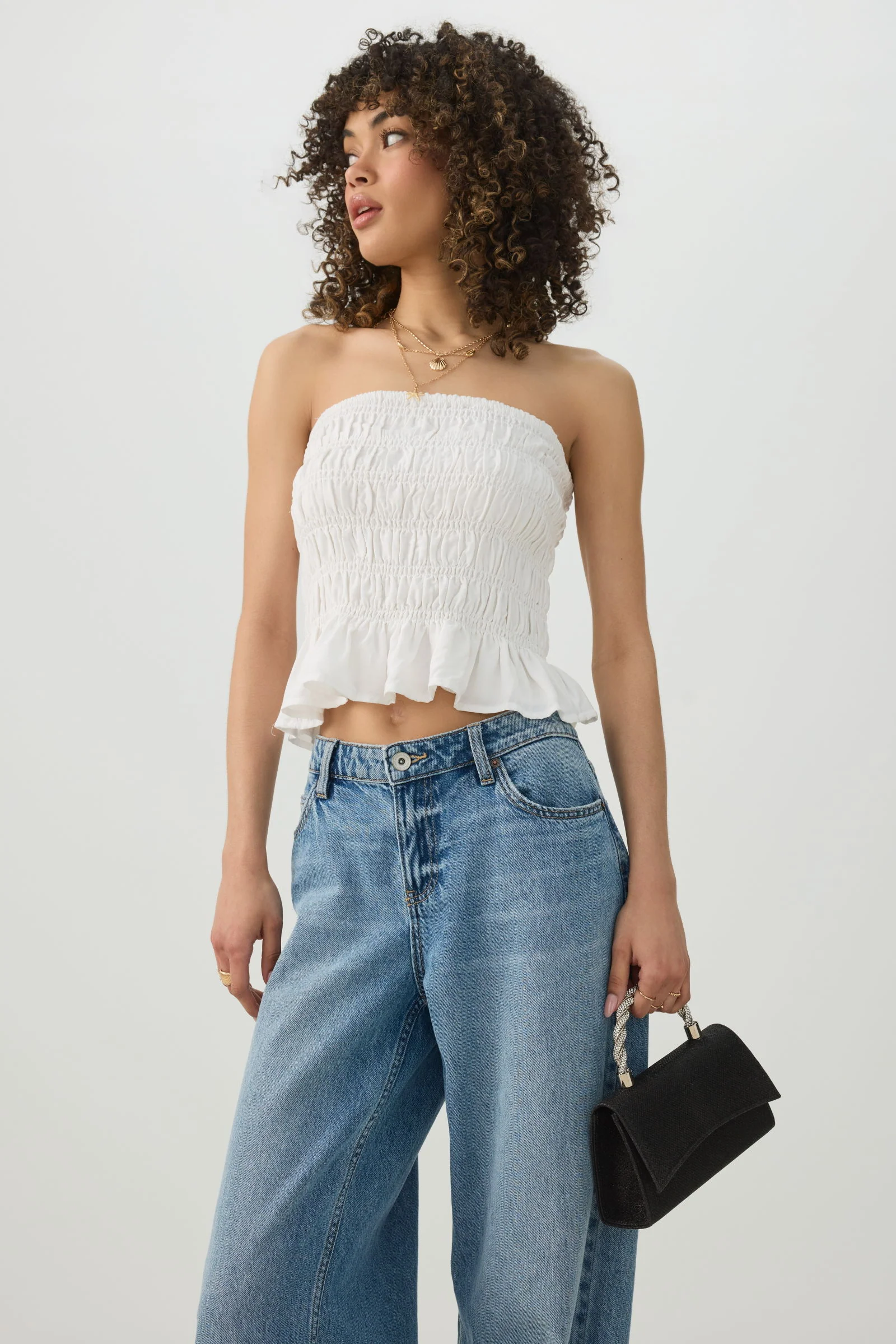 Mesh Glitter Occasion Bag - Image 5