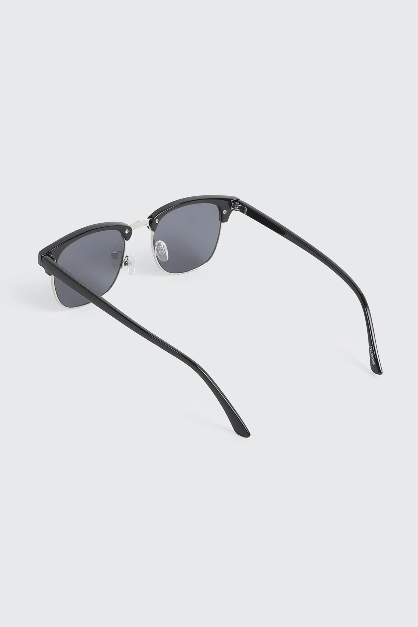 Metal Browline Clubmaster Sunglasses - Image 2