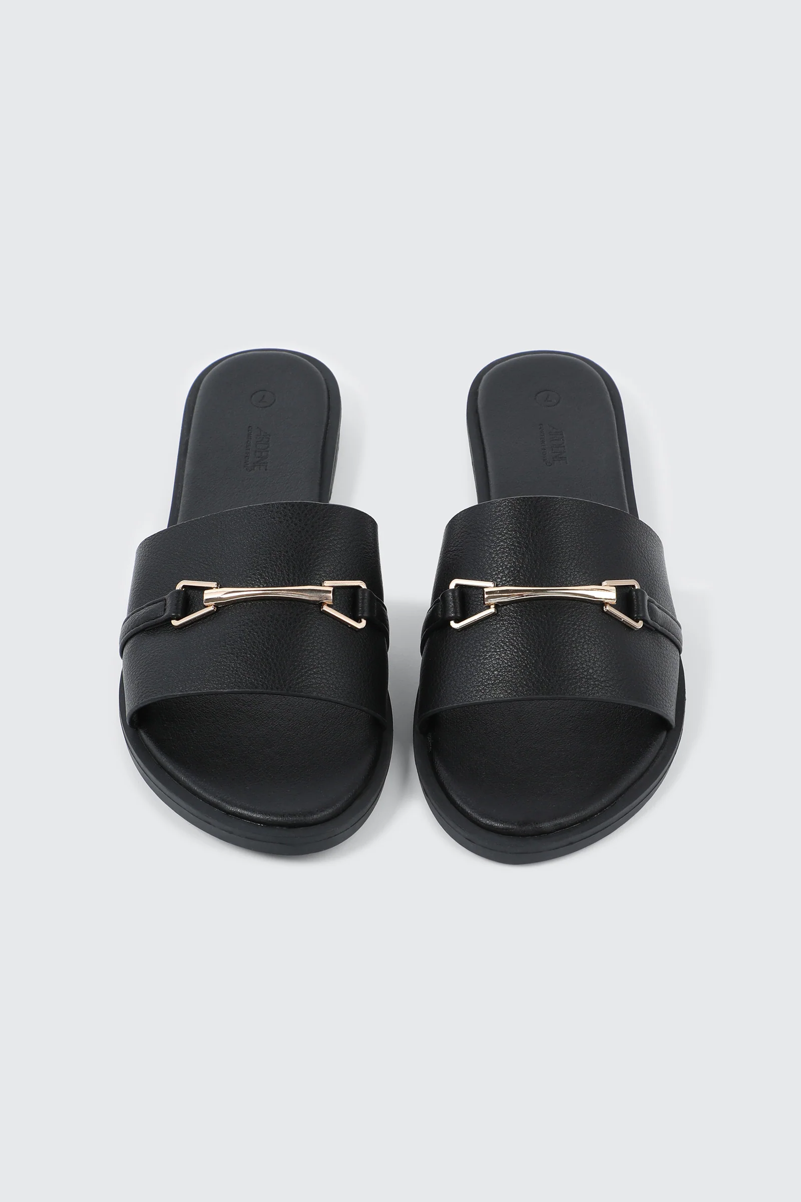 Metallic Ornament Flat Sandals - Image 4