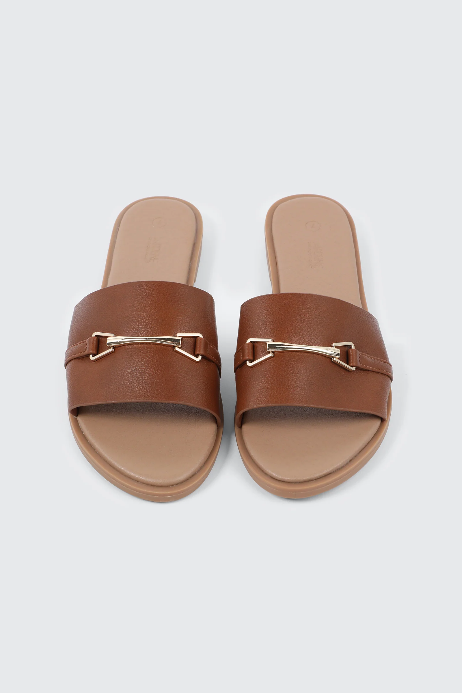Metallic Ornament Flat Sandals - Image 4