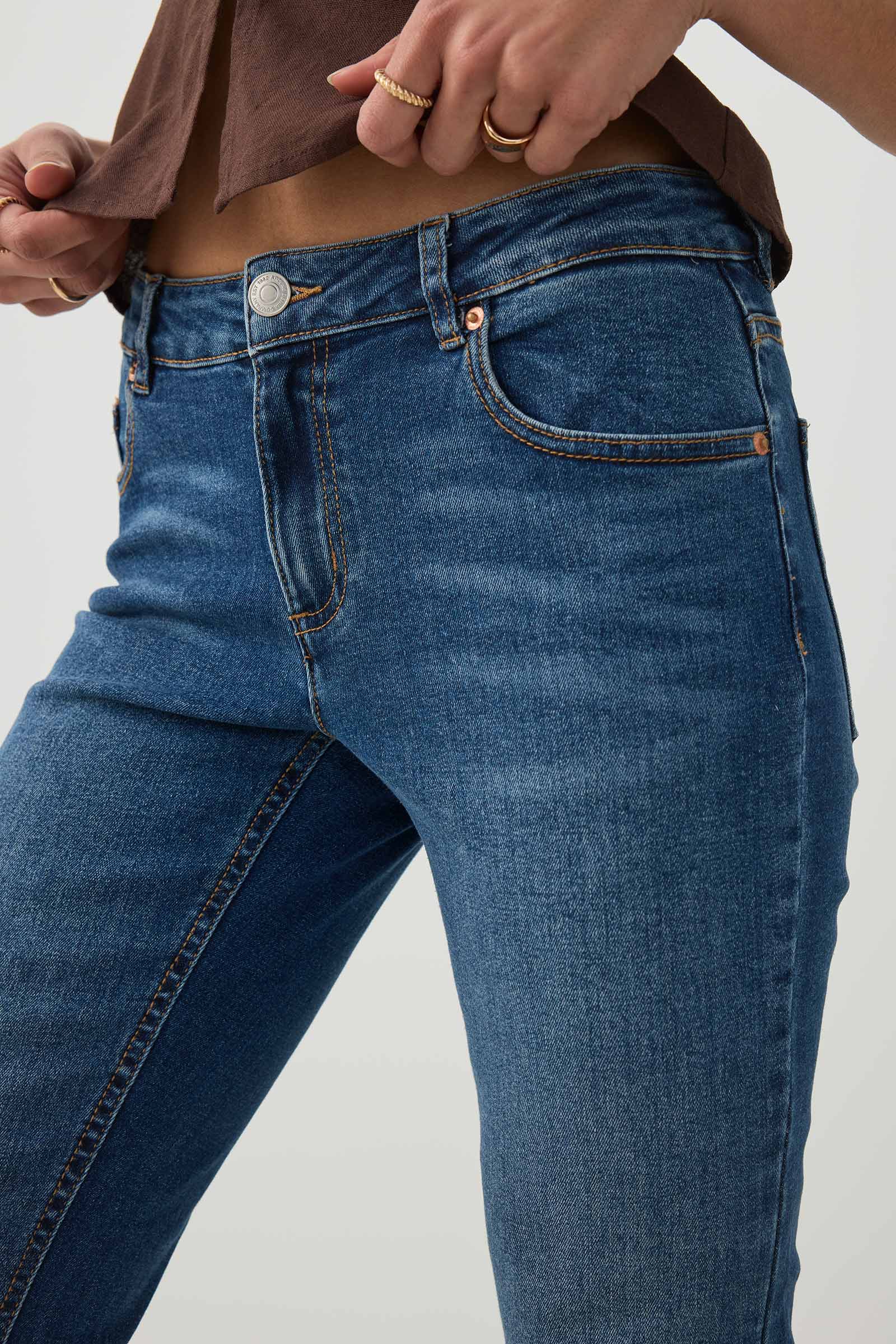 Mid Rise Flare Leg Jean - Image 3