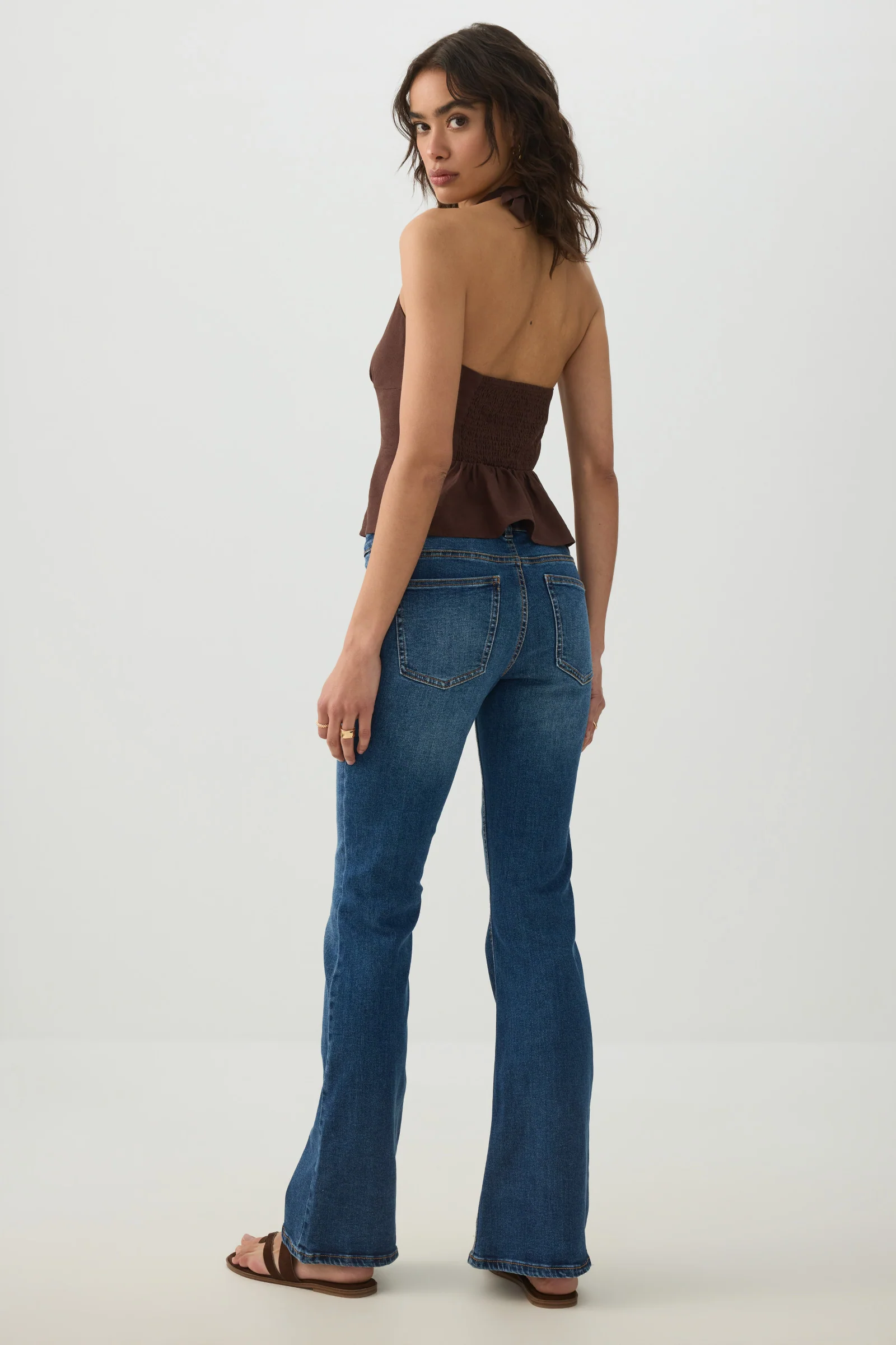 Mid Rise Flare Leg Jean - Image 4