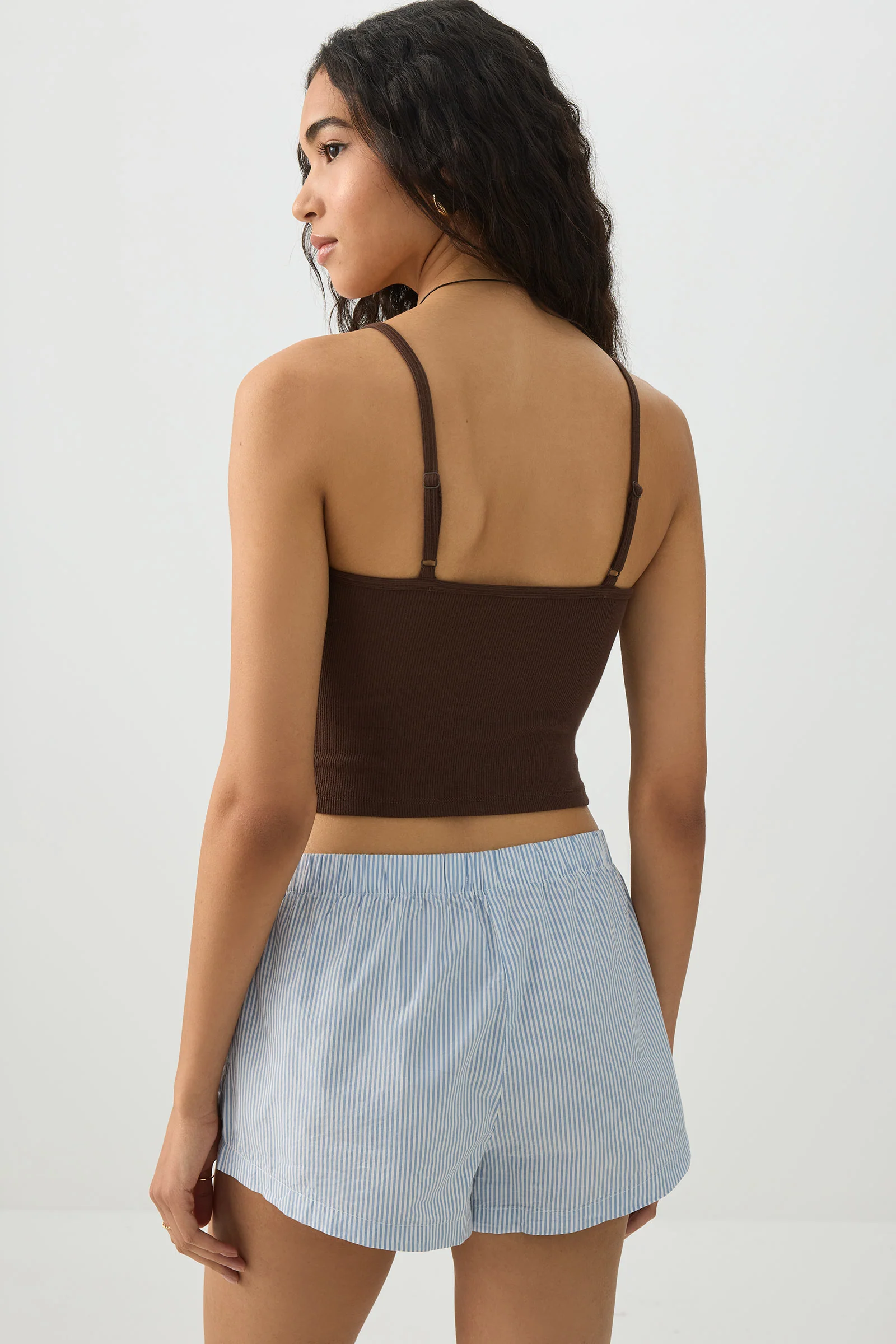 Mid Rise Poplin Boxer Shorts - Image 4