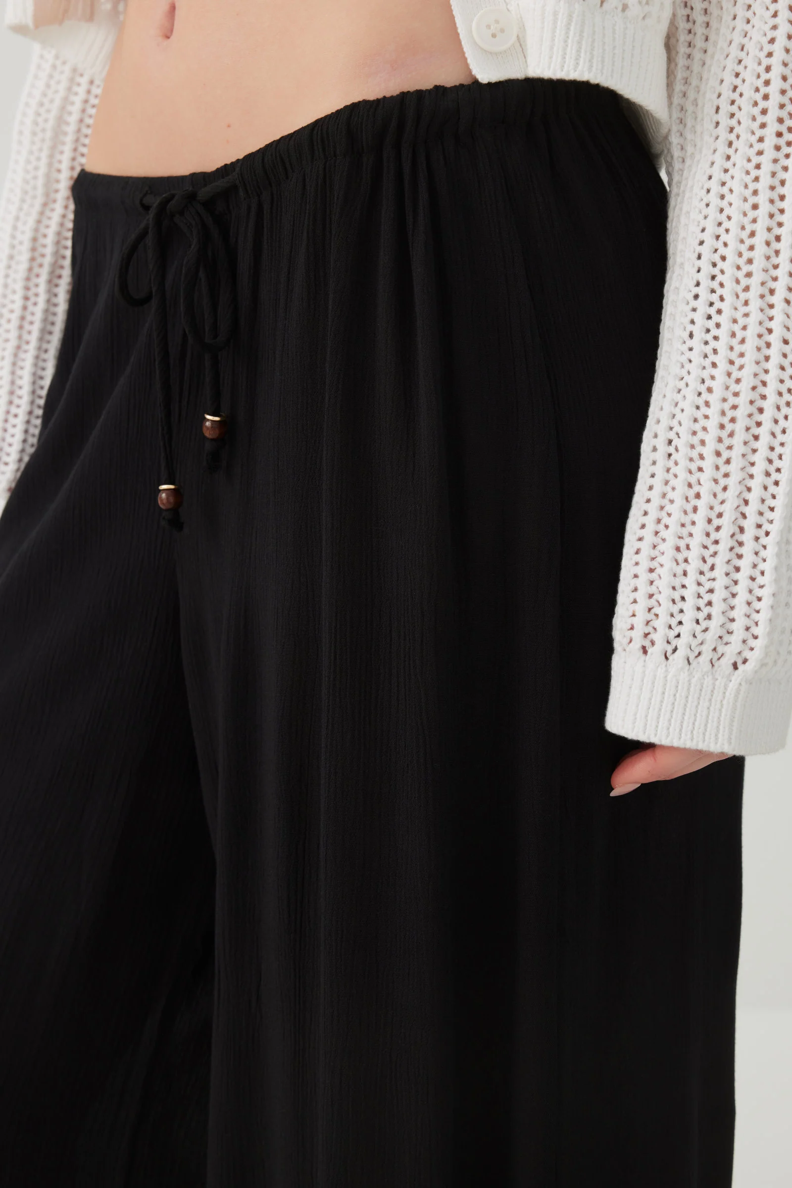 Mid Rise Wide Leg Pants - Image 3