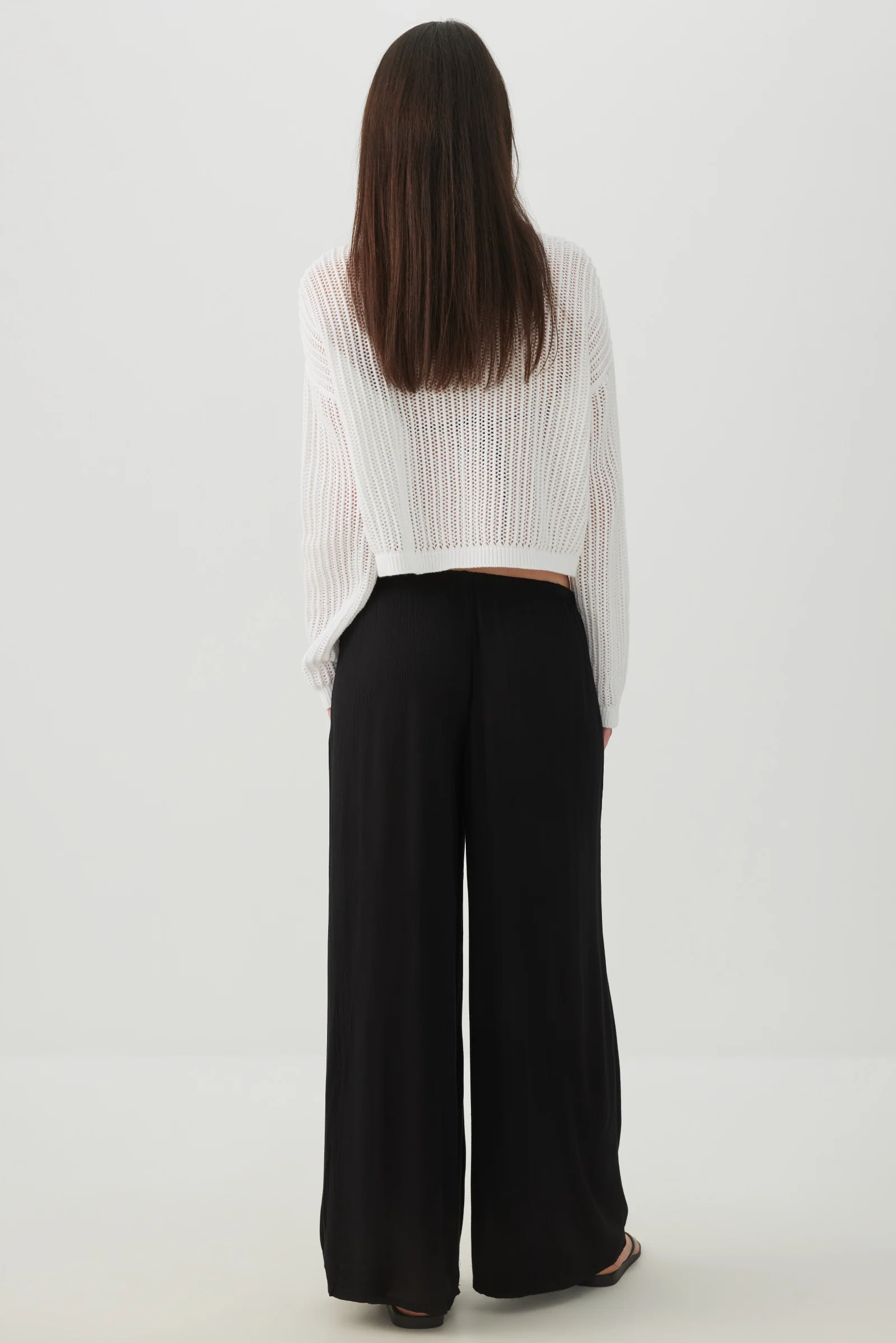 Mid Rise Wide Leg Pants - Image 4