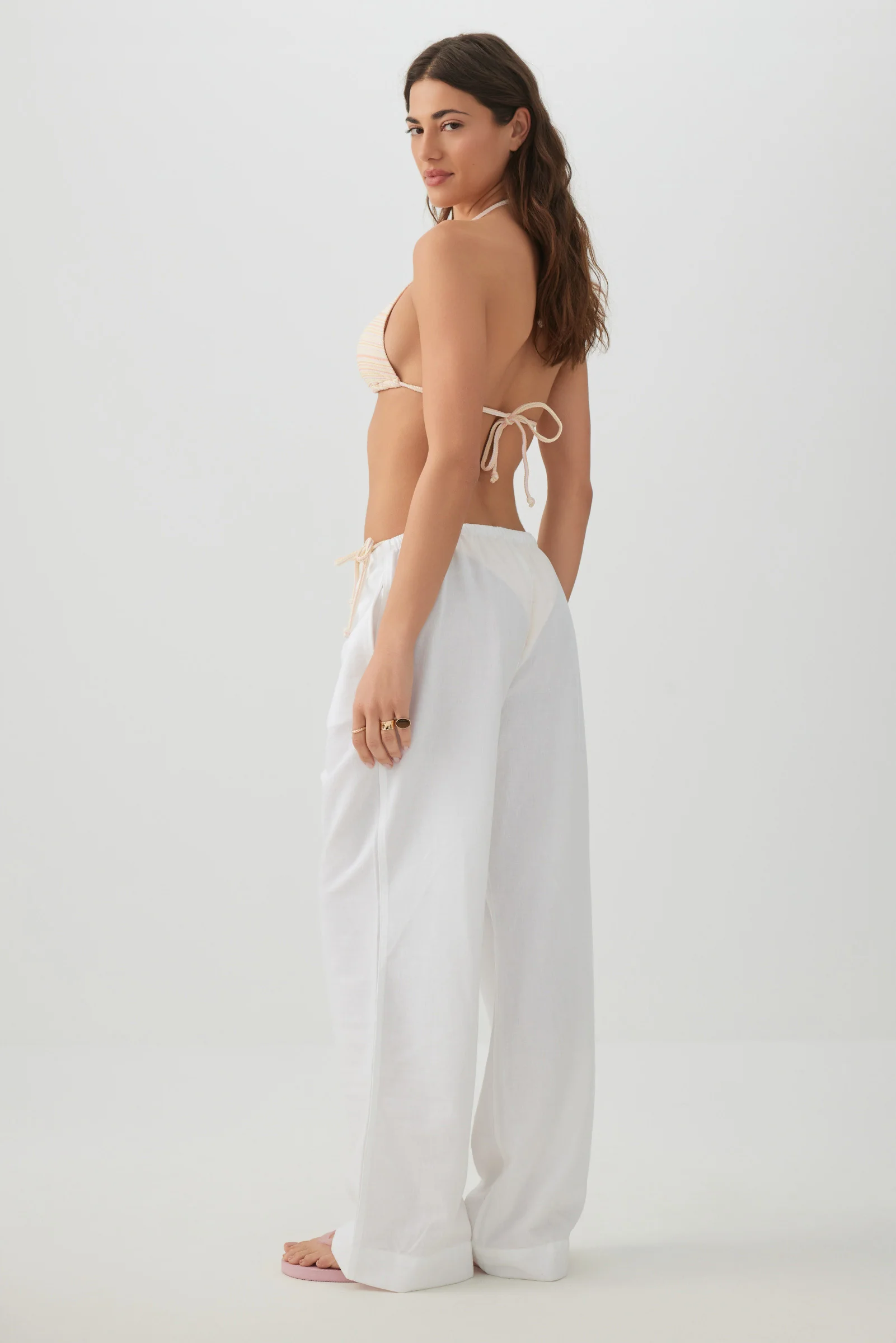 Mid Rise Wide Leg Pants - Image 5