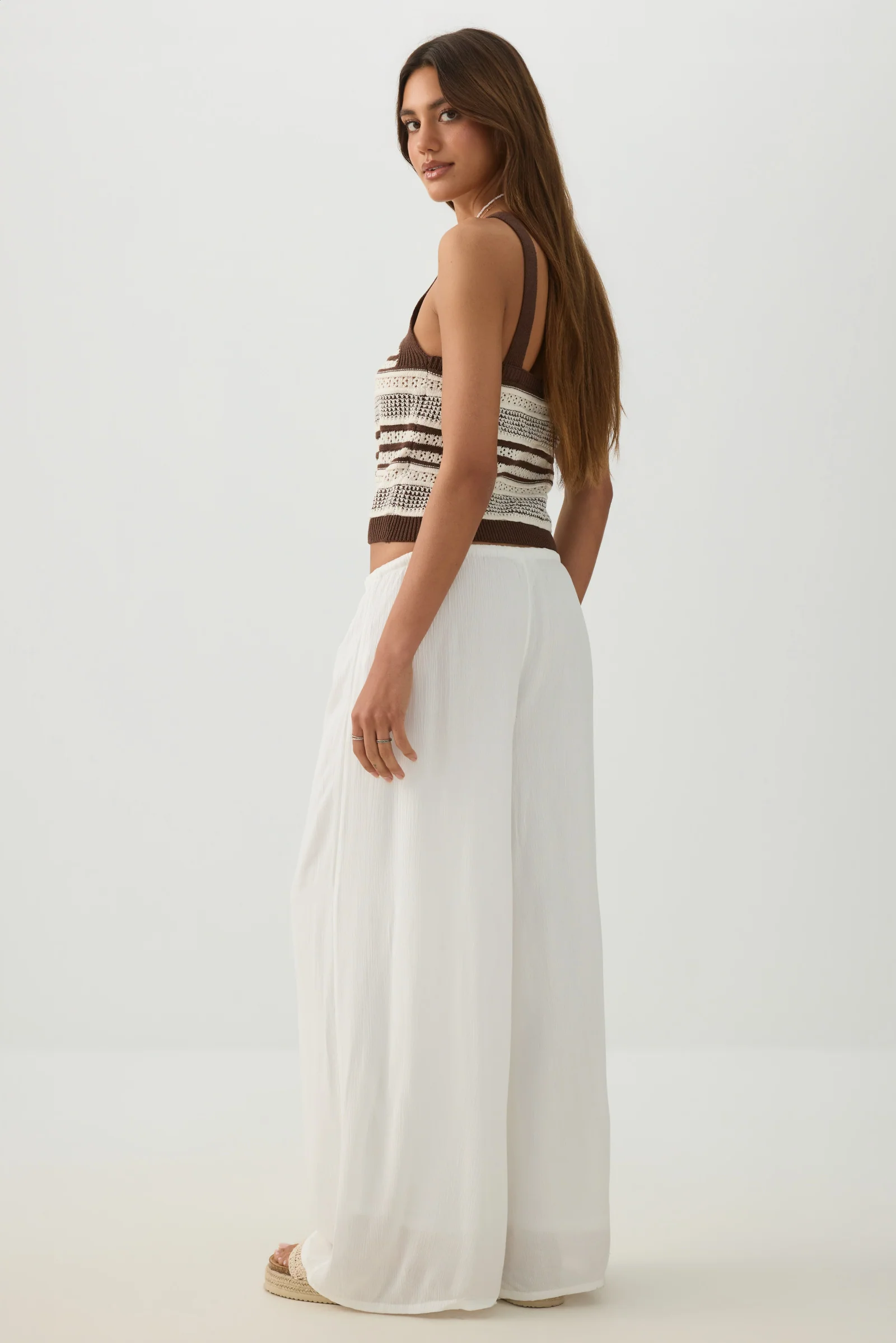 Mid Rise Wide Leg Pants - Image 5