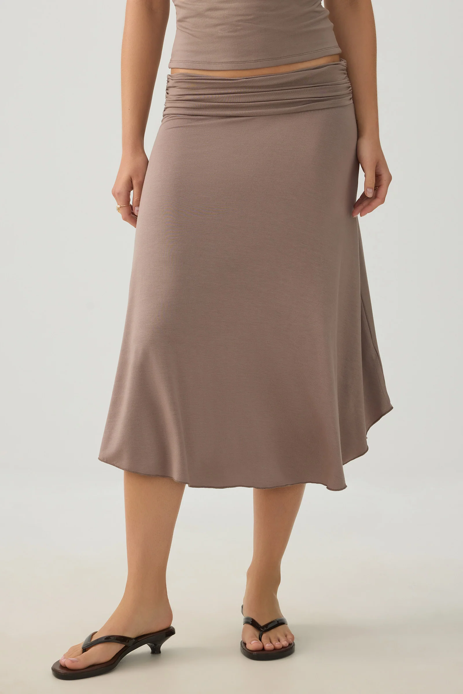 Midi Draped Skirt - Image 3