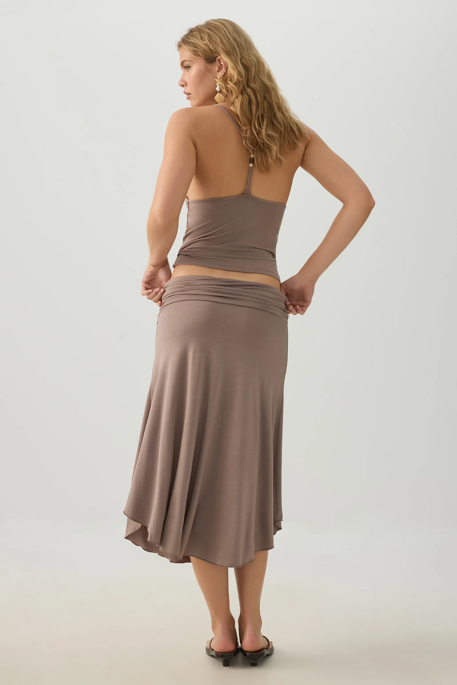 Midi Draped Skirt - Image 5