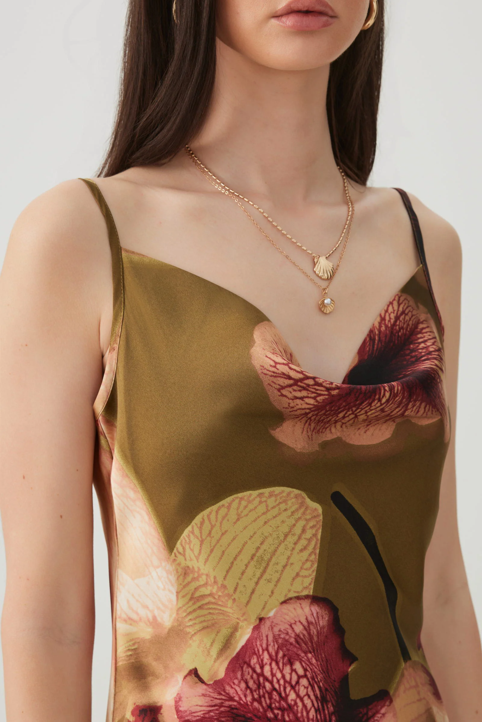 Midi Satin Slip Dress - Image 3