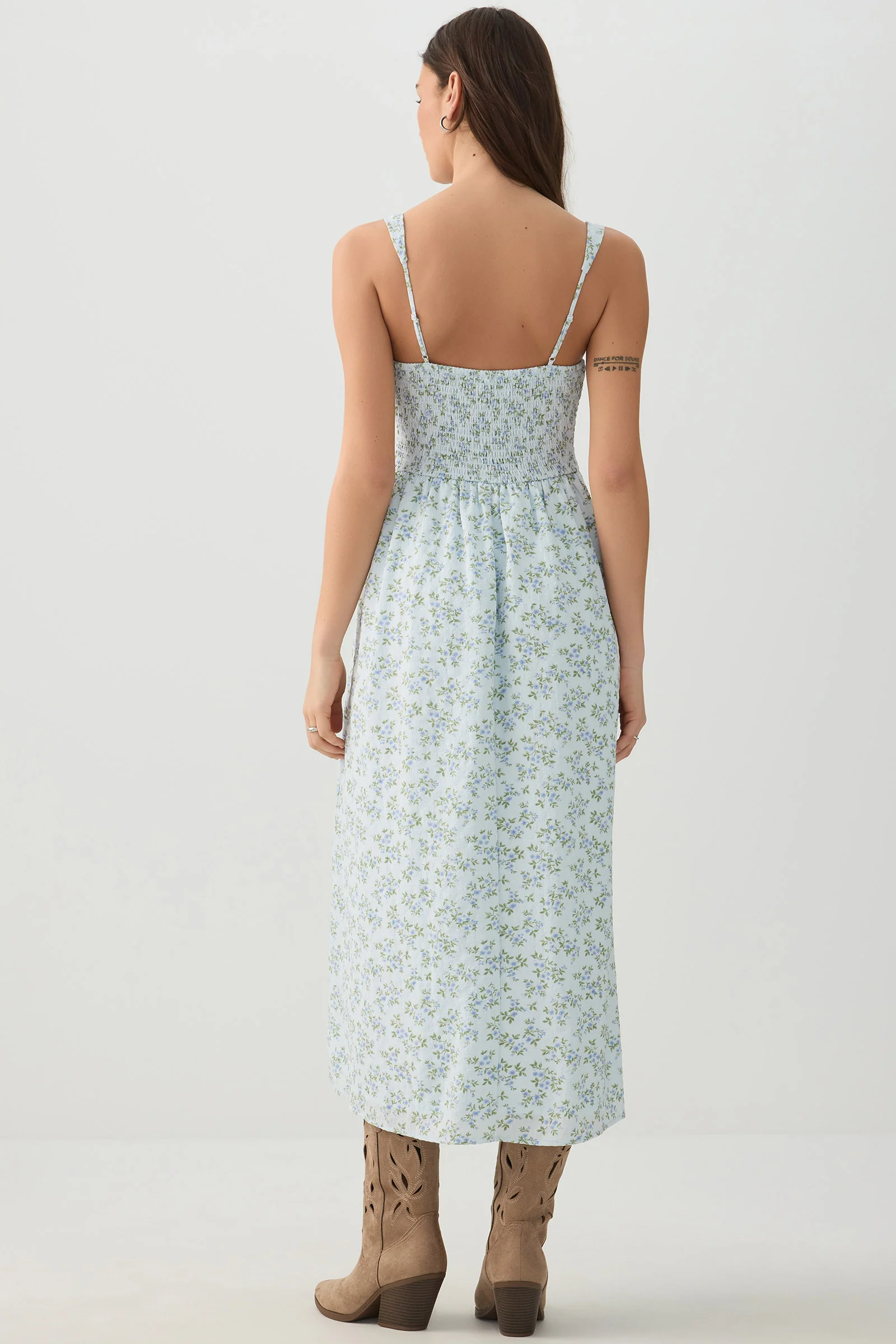 Milkmaid Midi Dress - Image 4
