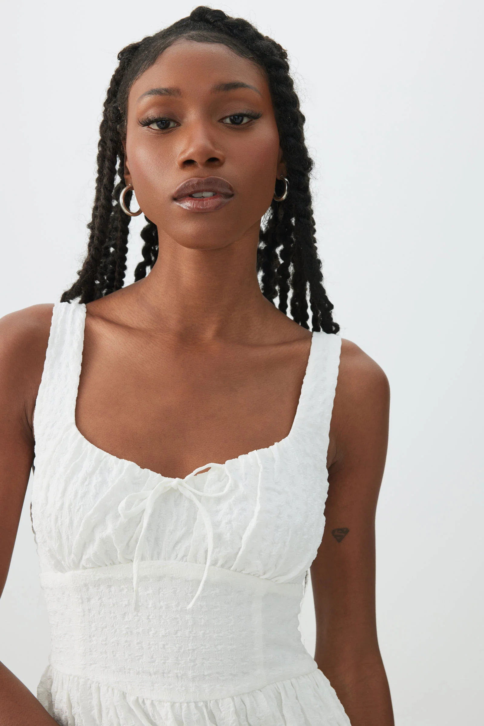 Milkmaid Midi Dress - Image 3