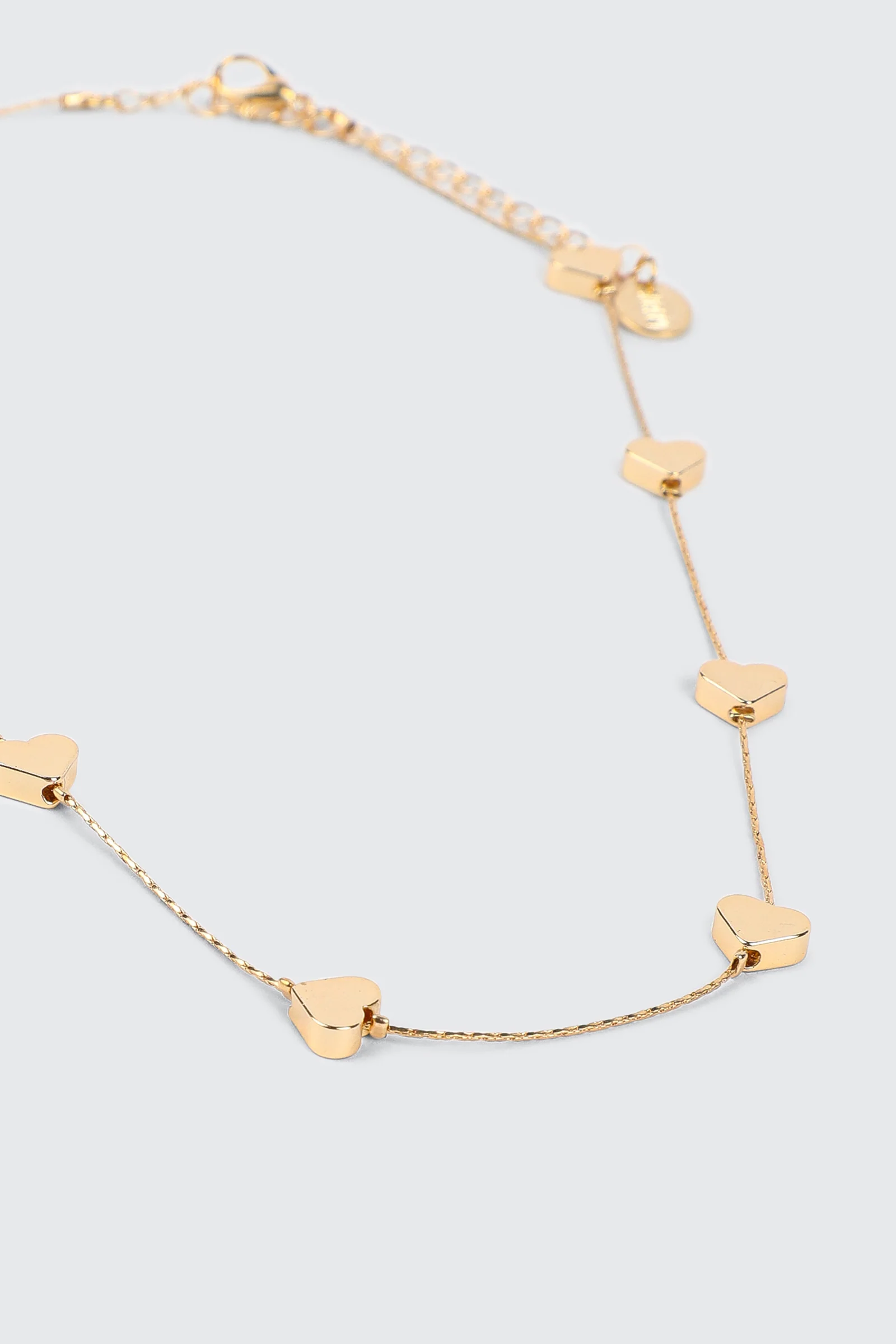 Mini Metallic Heart Necklace - Image 2