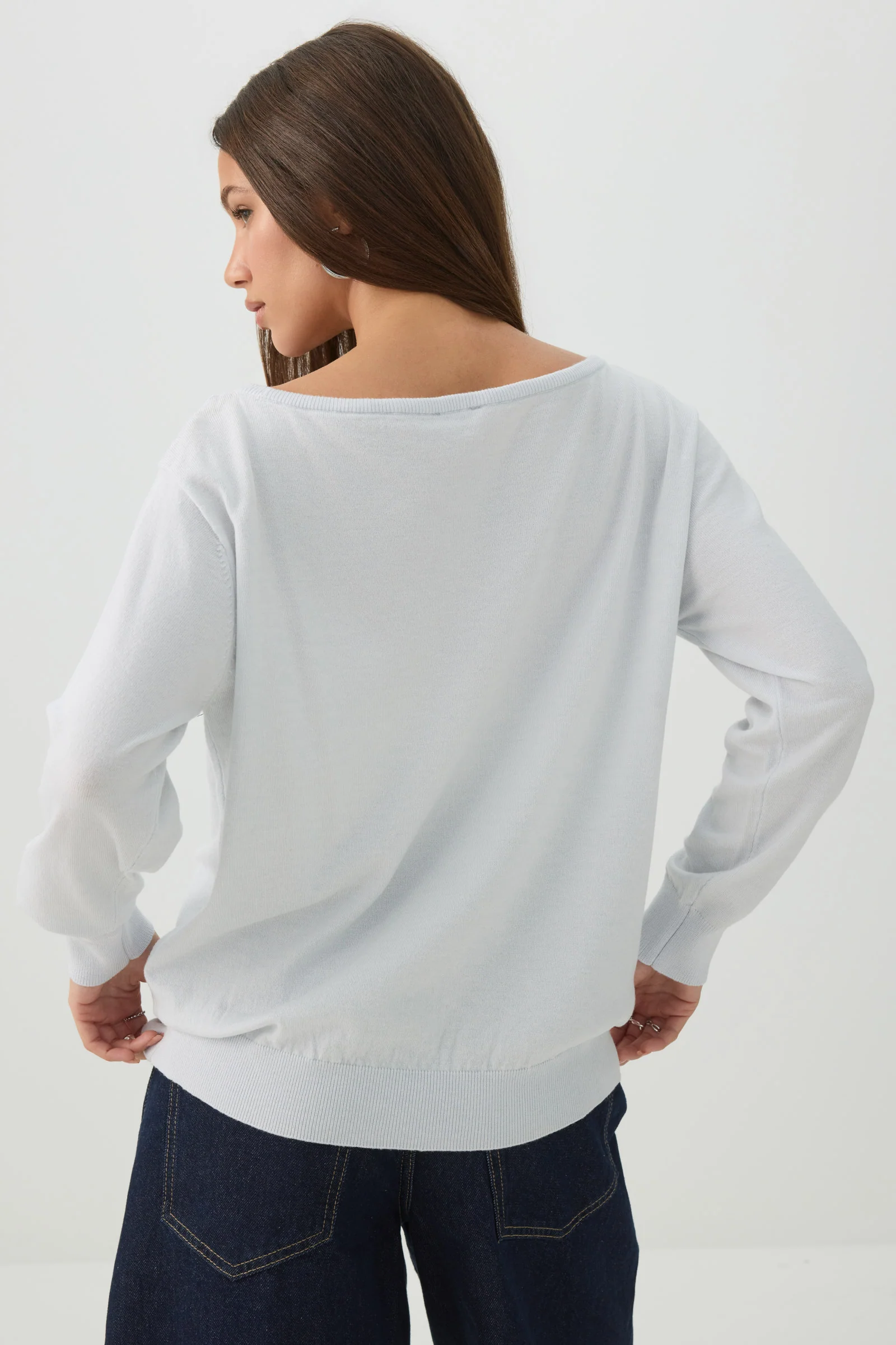 Off Shoulder Knit Sweater - Image 4