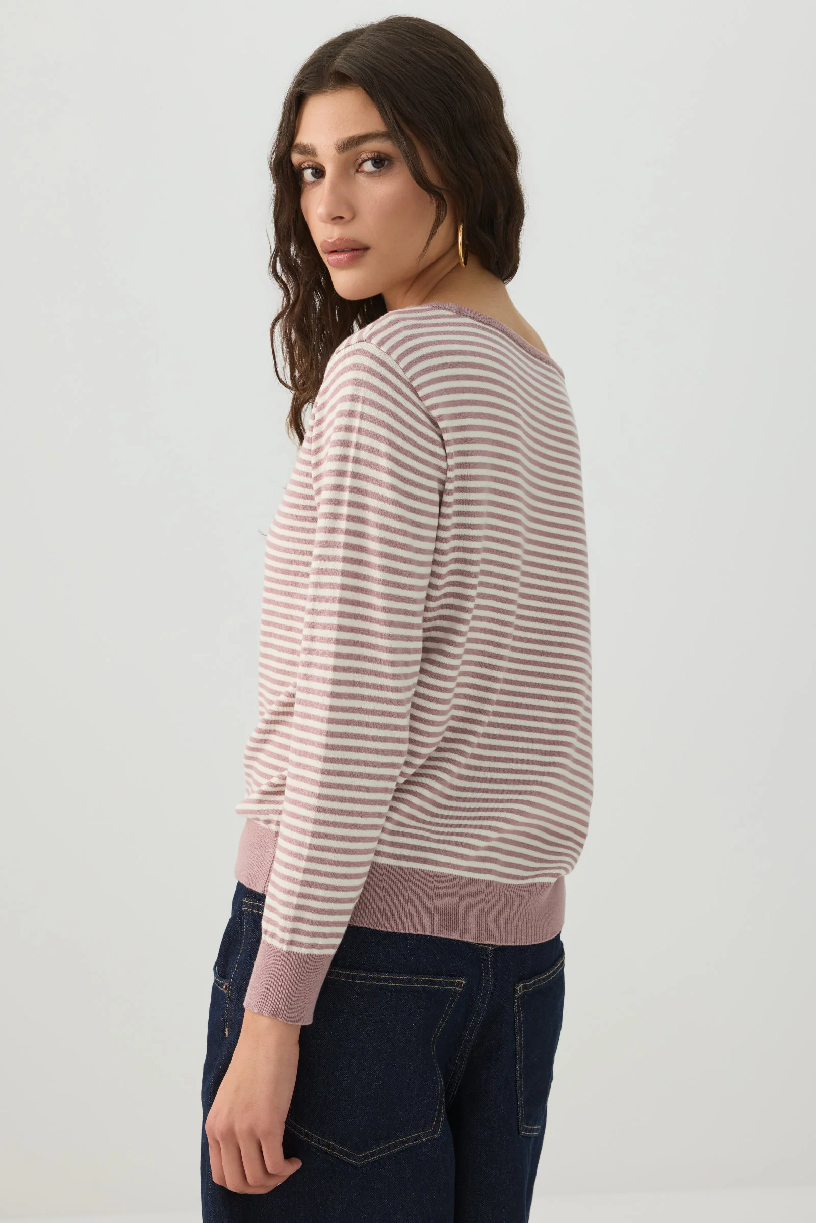 Off Shoulder Knit Sweater - Image 4