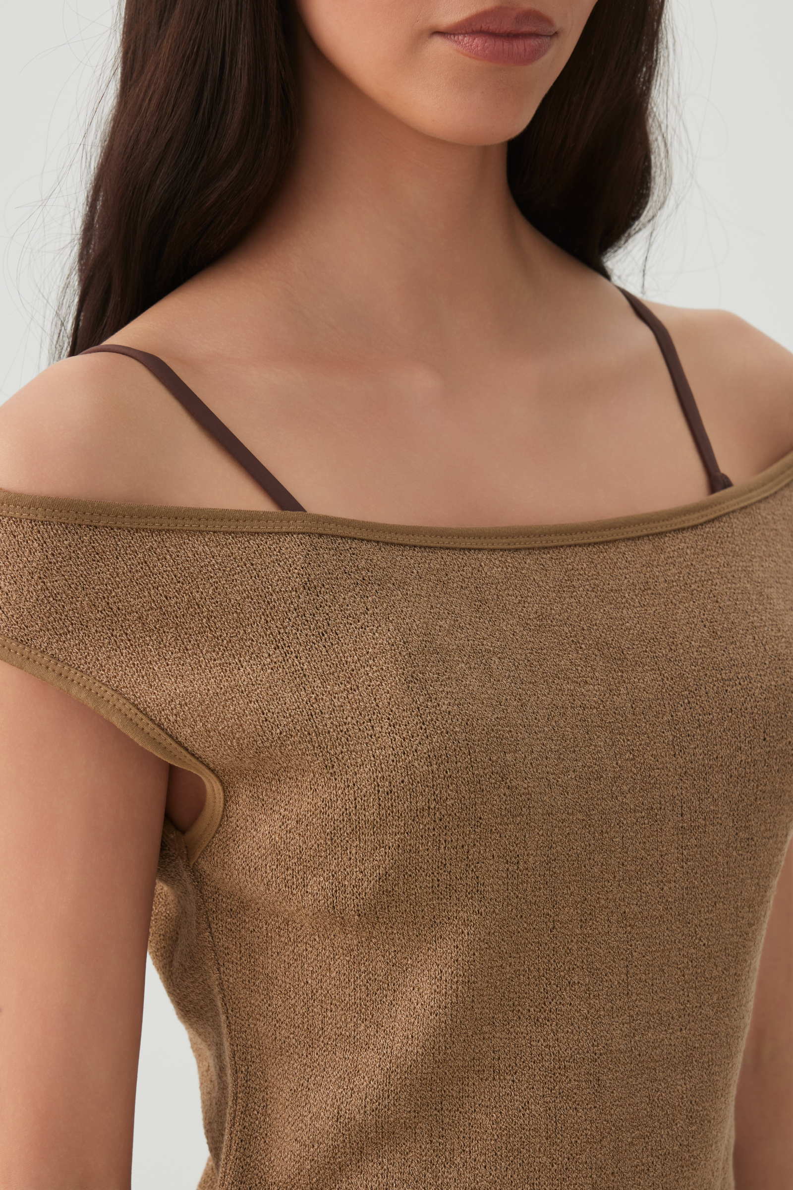 Off Shoulder Knit Top - Image 3
