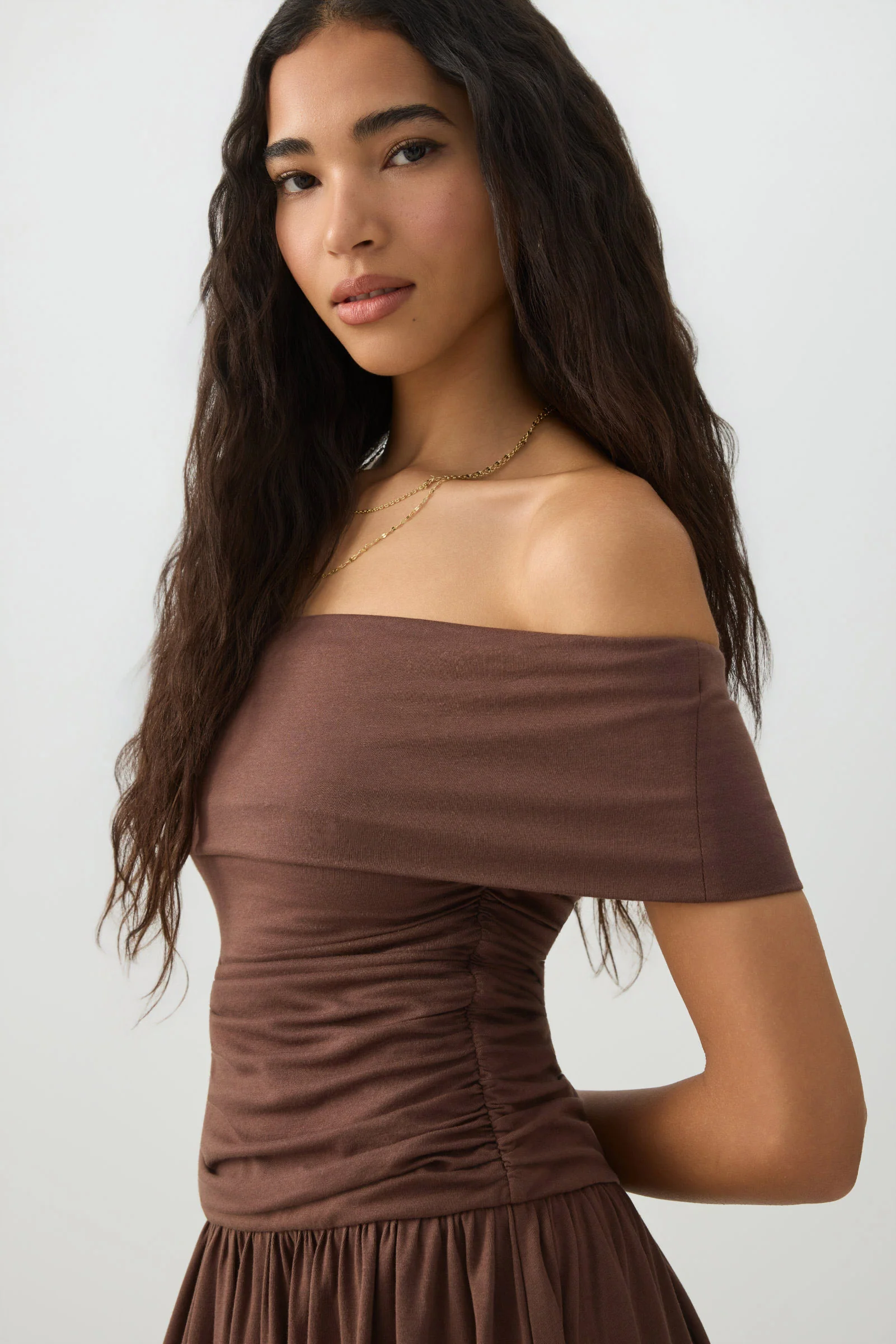 Off Shoulder Midi Dress - Image 3