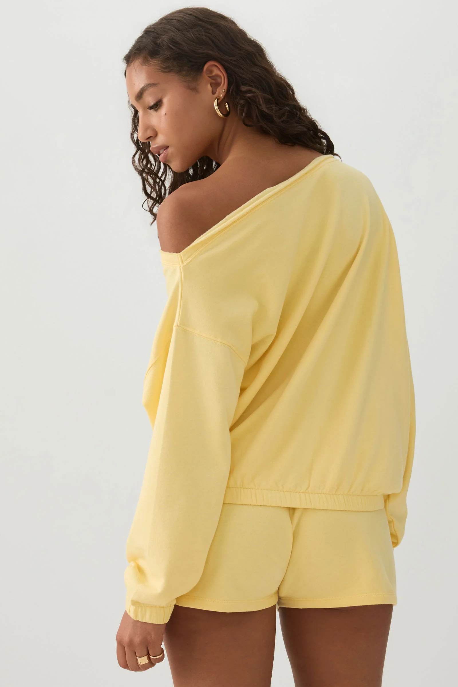 Off Shoulder Oversized Sweatshirt - Image 4
