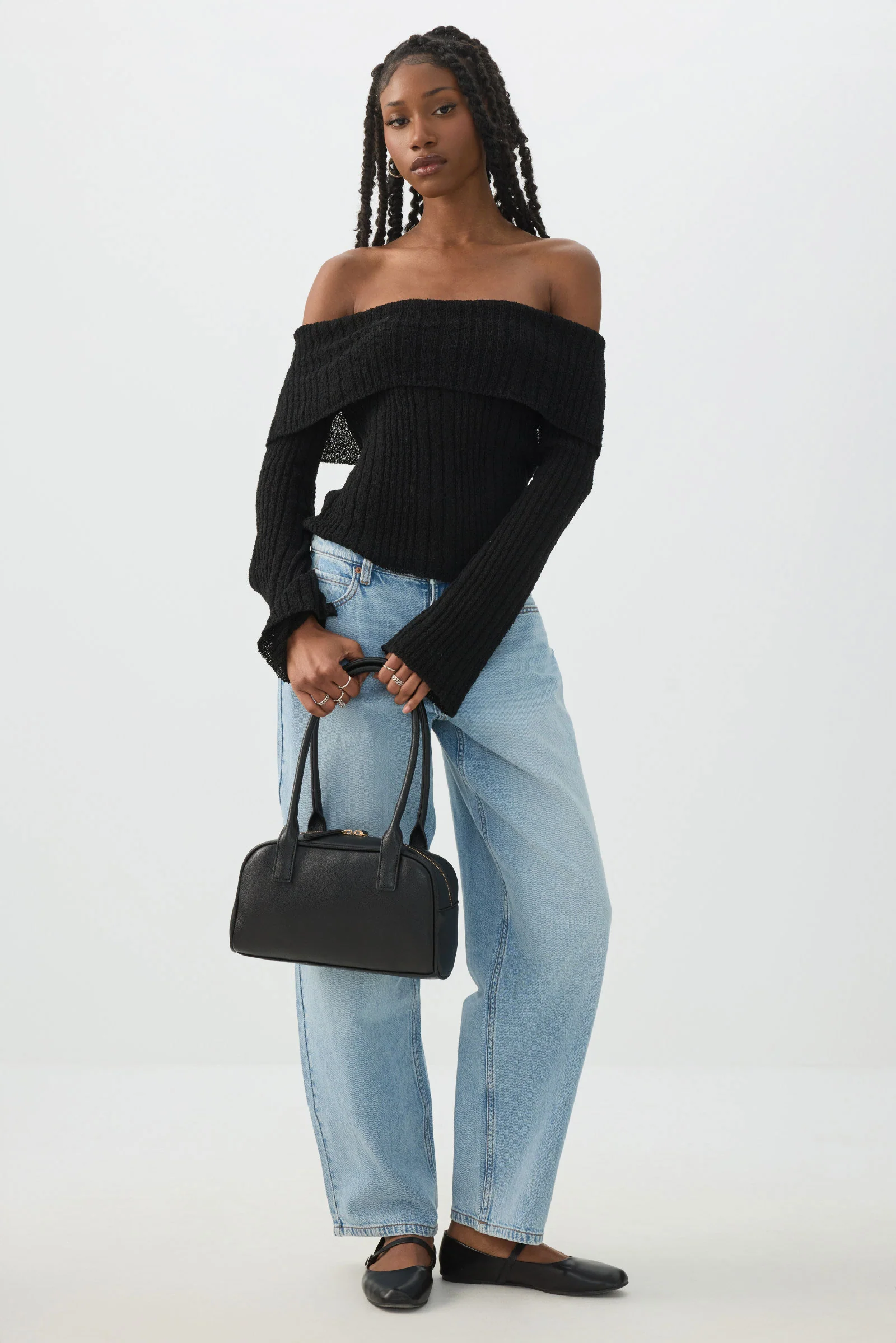 Off Shoulder Sweater - Image 3