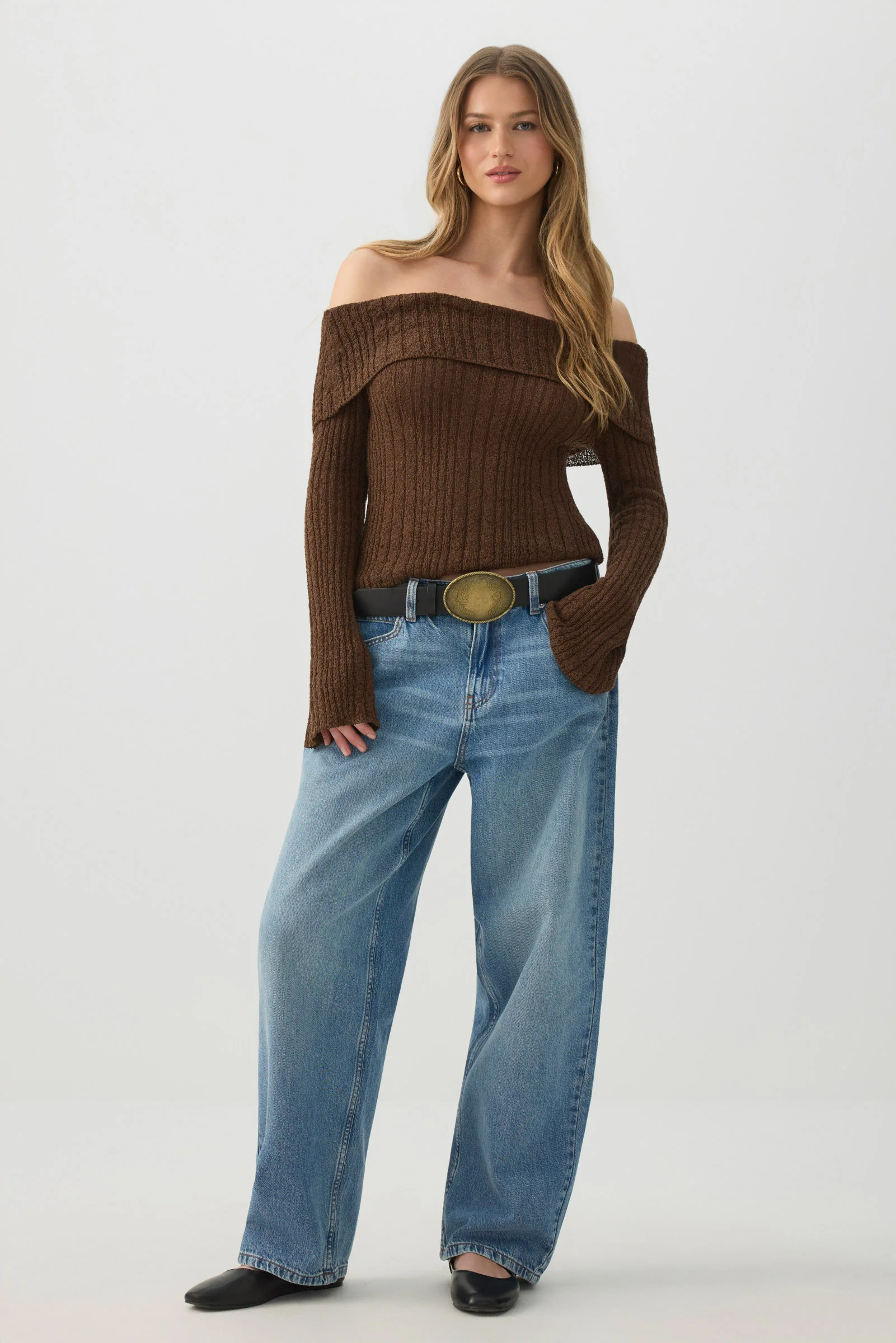 Off Shoulder Sweater - Image 3