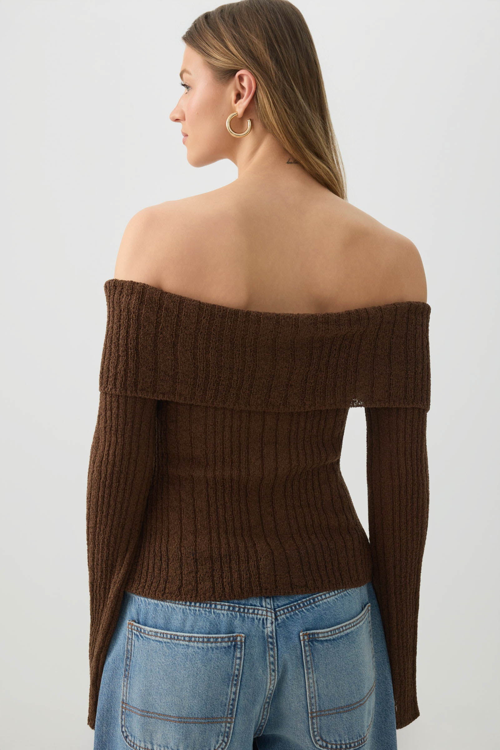 Off Shoulder Sweater - Image 4