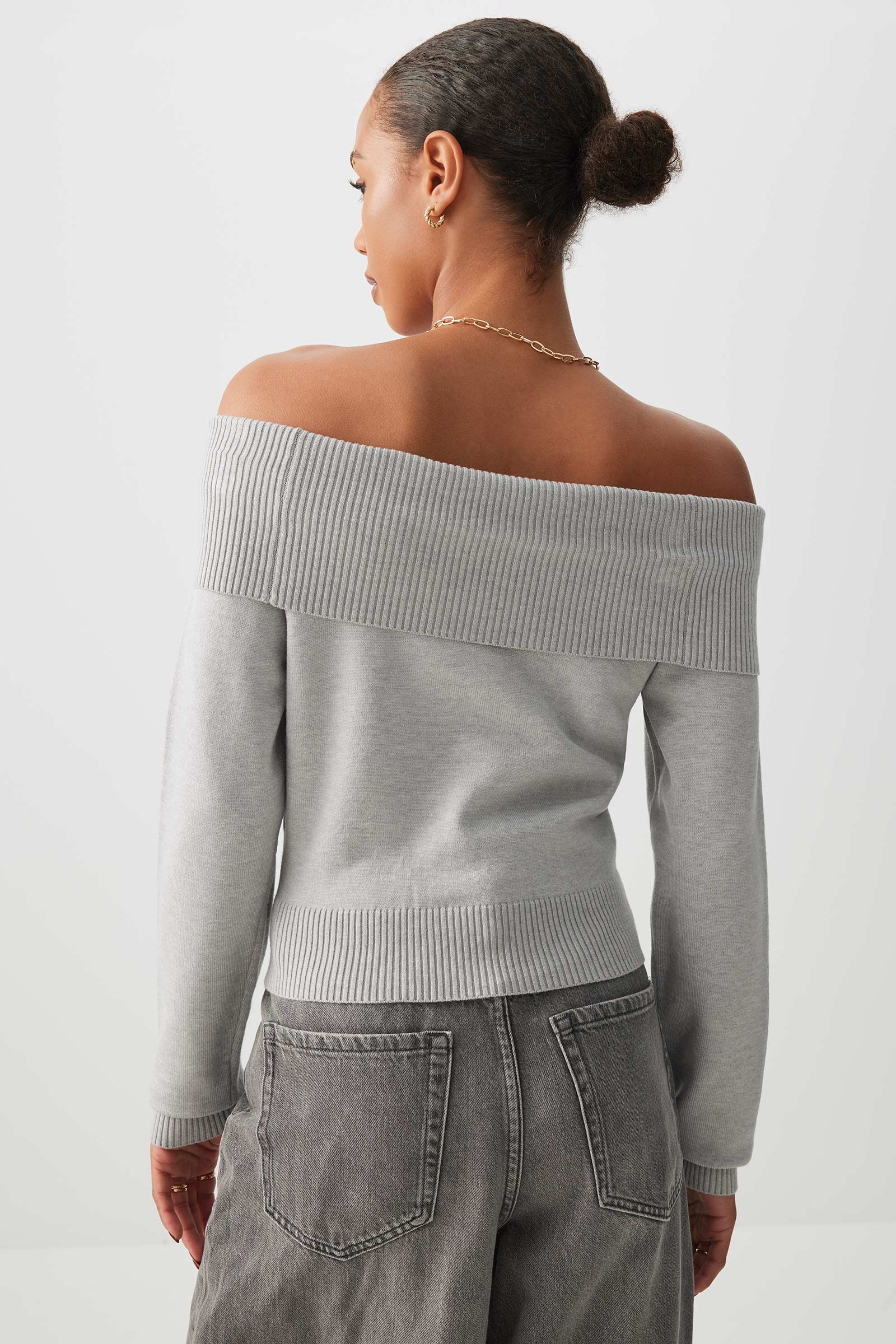 Off Shoulder Sweater - Image 4