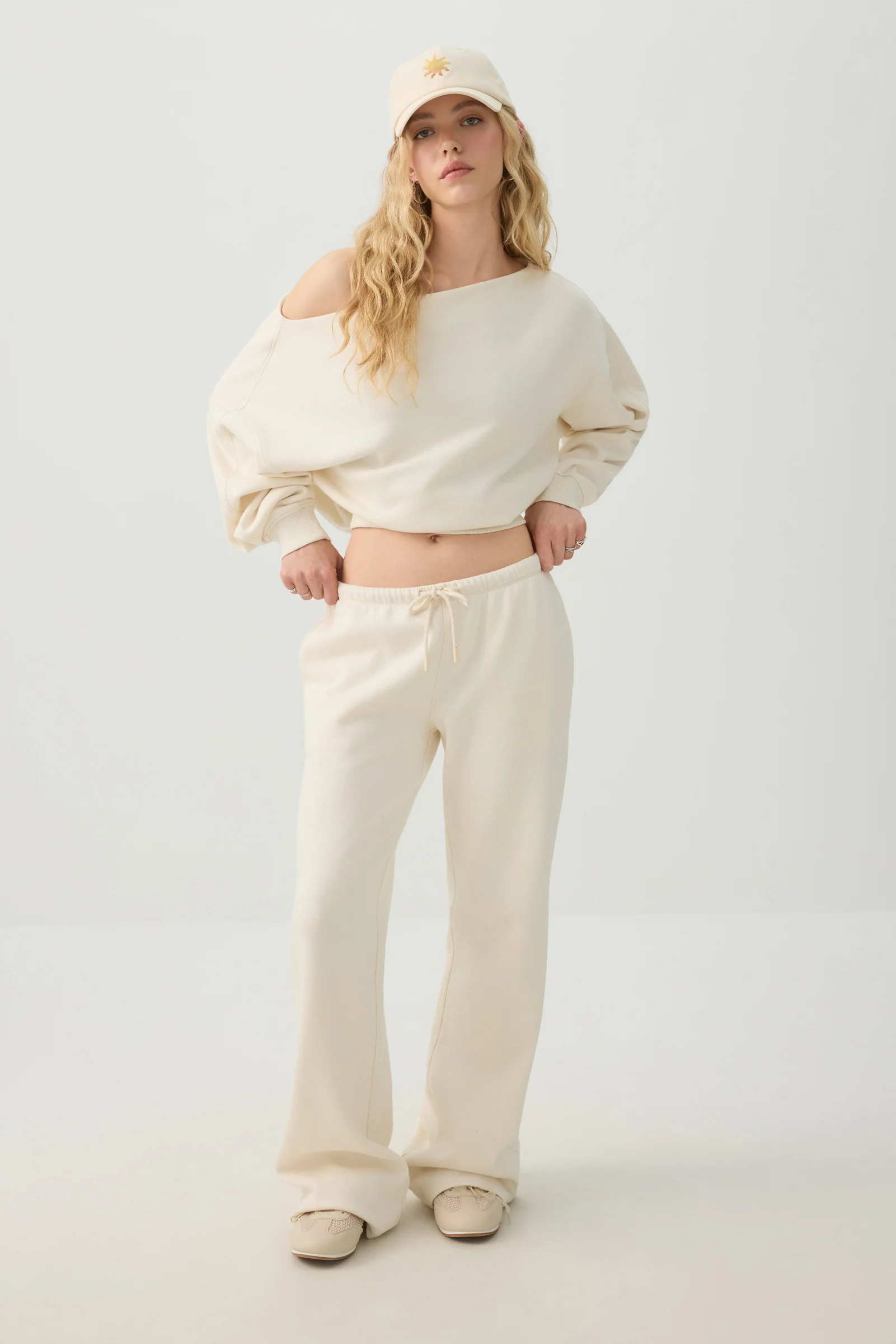 Off Shoulder Sweatshirt - Image 3